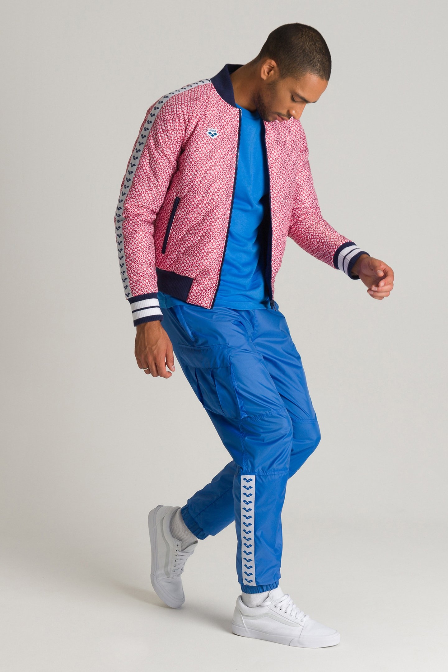 BOMBER TEAM DIAMONDS WHITE RED NAVY 5