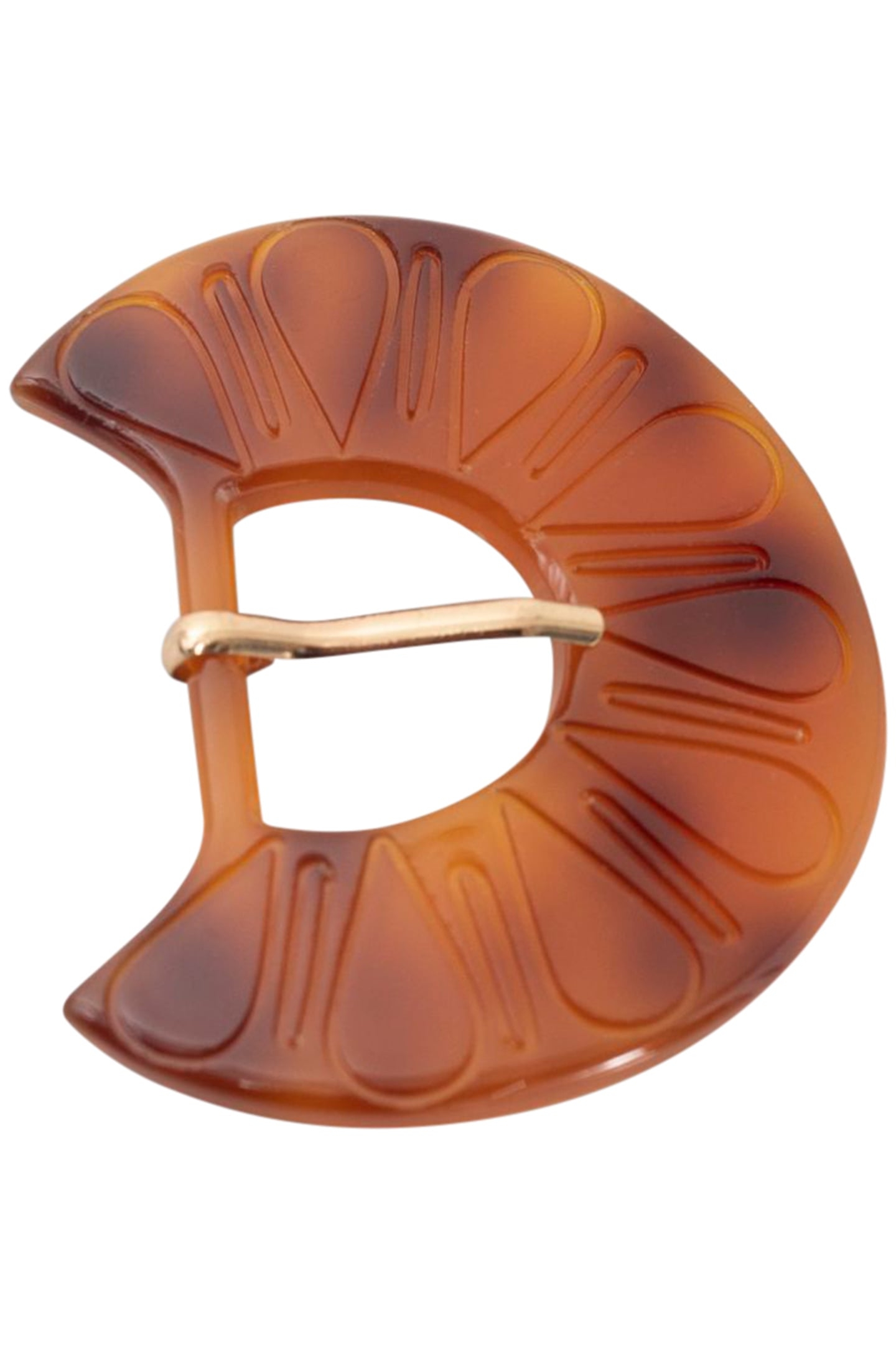 AMAL REMOVABLE MAHOGANY BELT BUCKLE MADE OF DECORATIVE RESIN 1