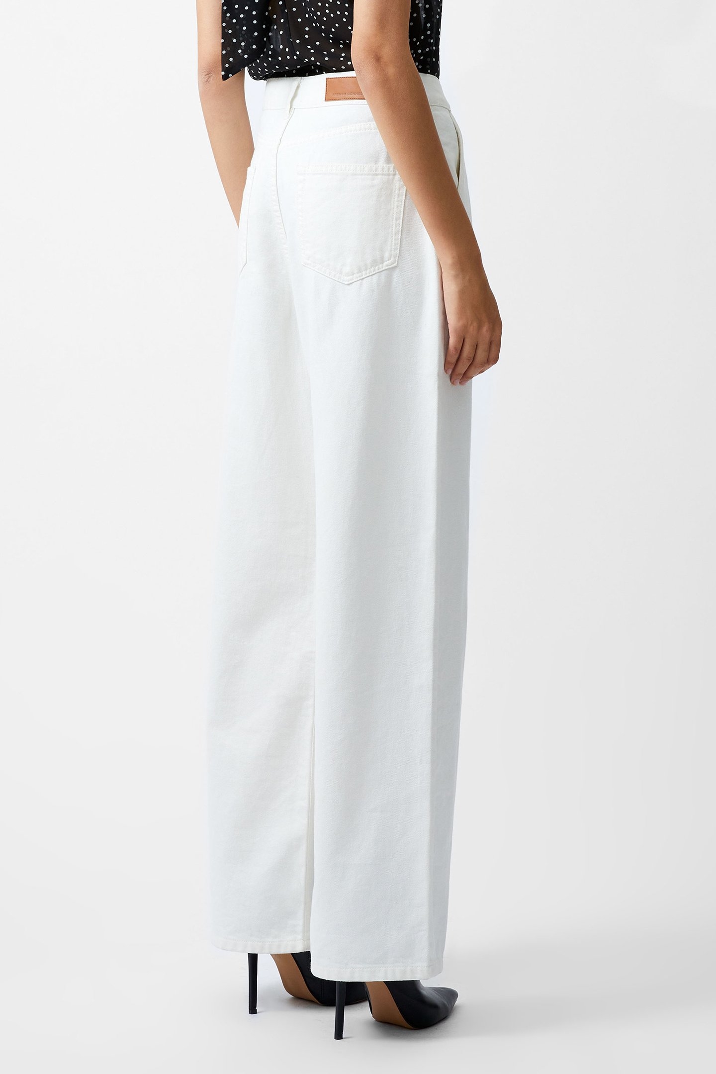 FINLEY DENIM WIDE LEG JEAN ECRU 3