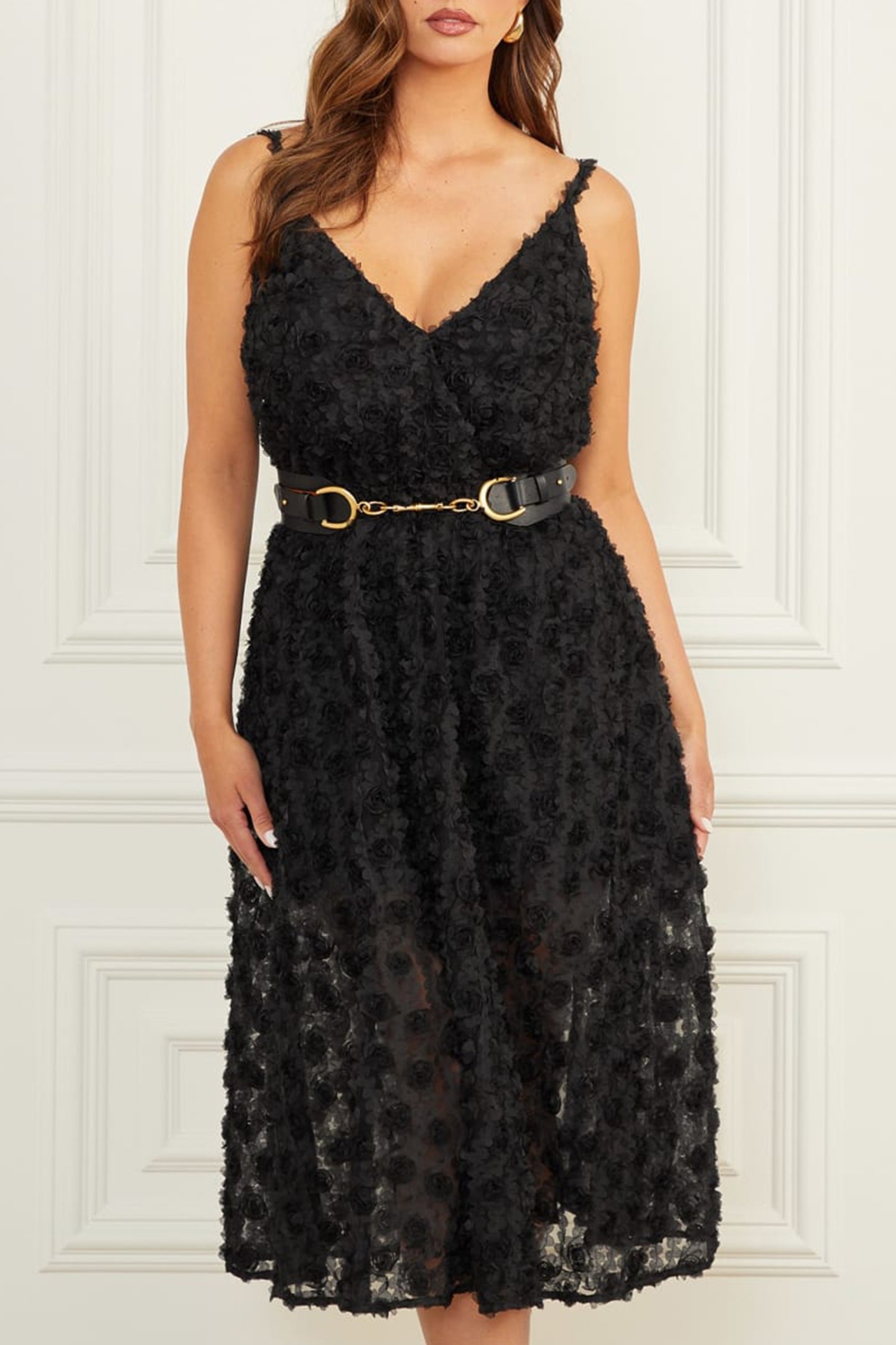 MARCIANO BY GUESS ROSIE DRESS JET BLACK 5