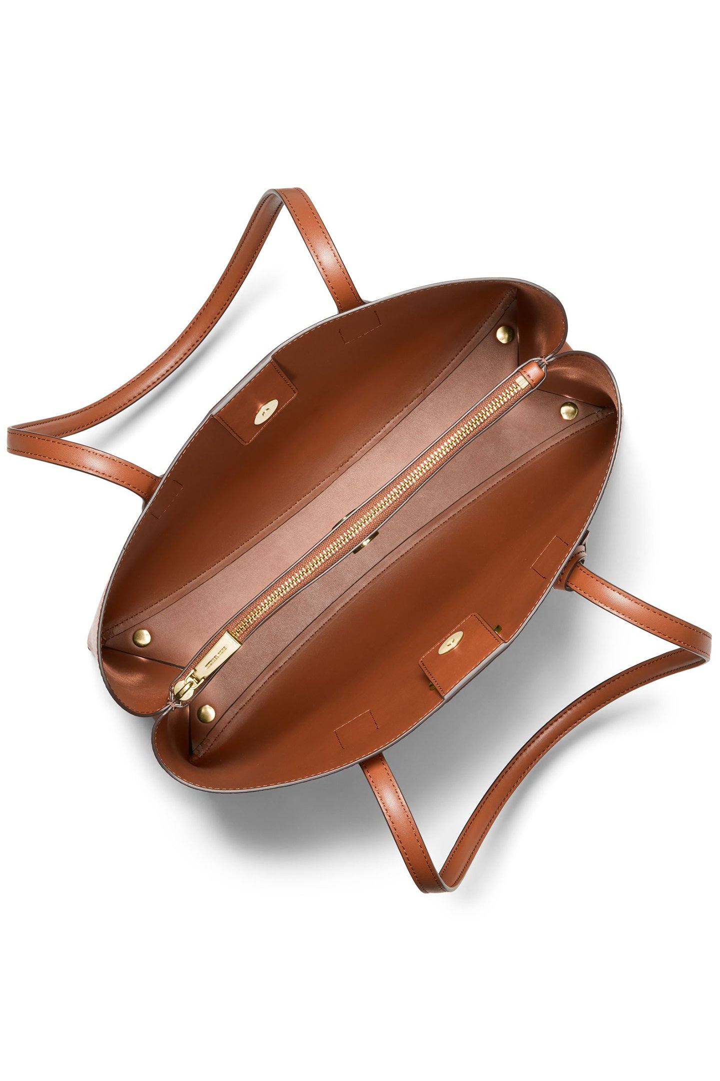 MEDIUM LEATHER TOTE IN BROWN 3