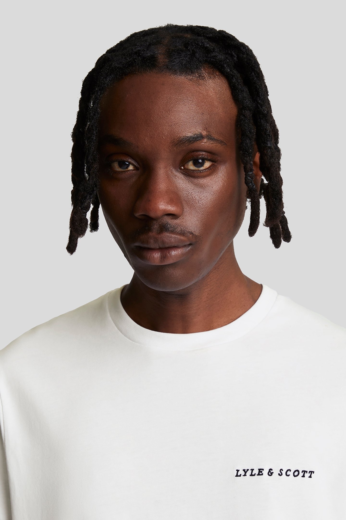 EMBROIDERED T-SHIRT WHITE/JET BLACK 5