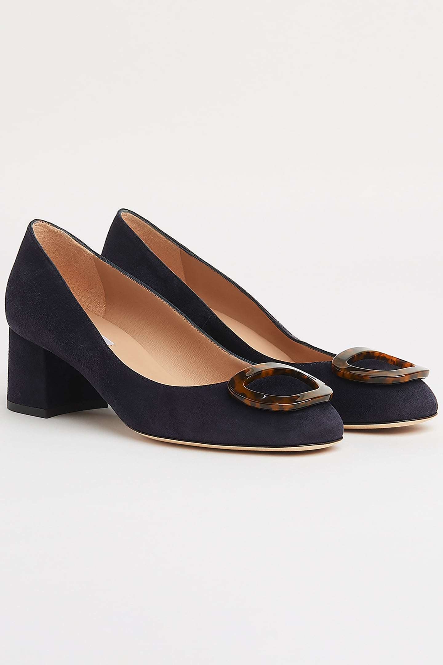 NIMAH BLOCK HEEL COURT NAVY 1