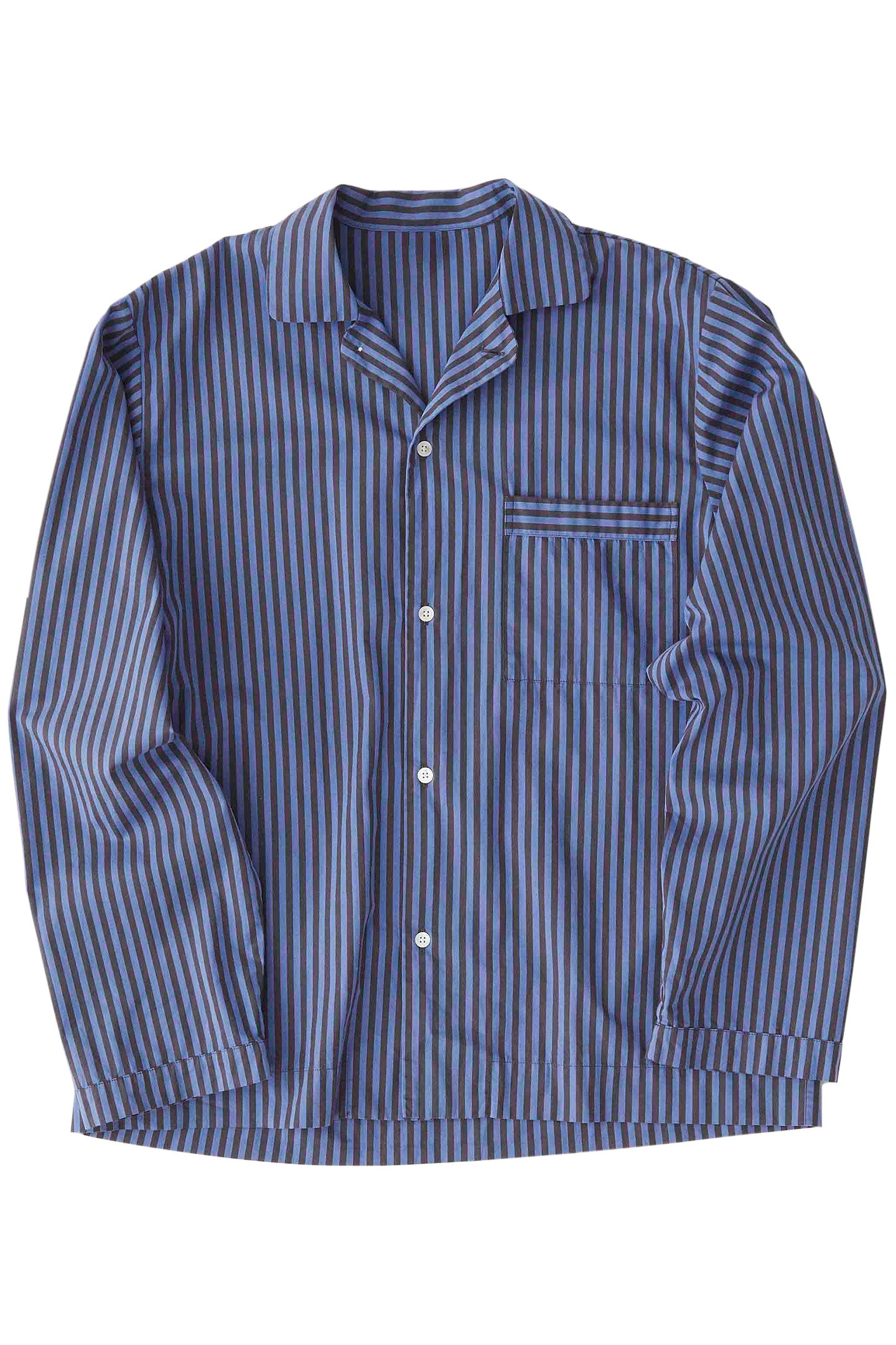 UNISEX POPLIN PYJAMAS SHIRT VERNEUIL STRIPES 1