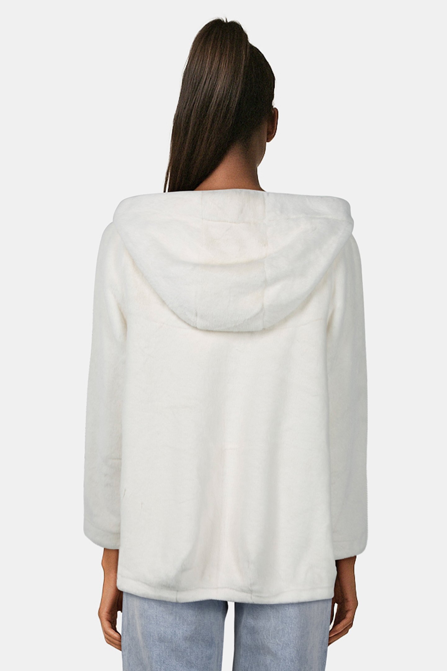 HOODED TEDDY BEAR JACKET BEIGE 2