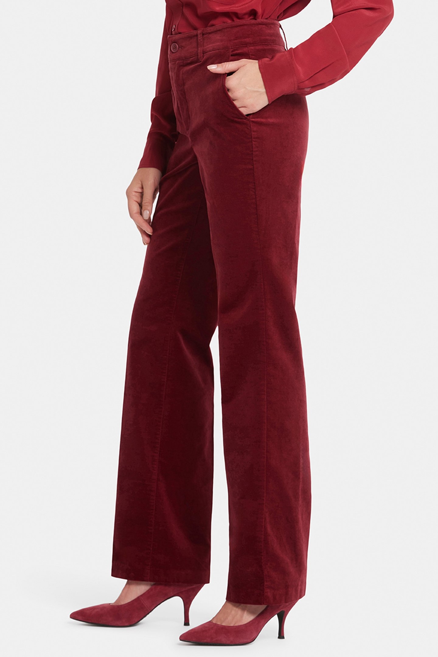 STRAIGHT LEG TROUSER WILD CURRANT 5