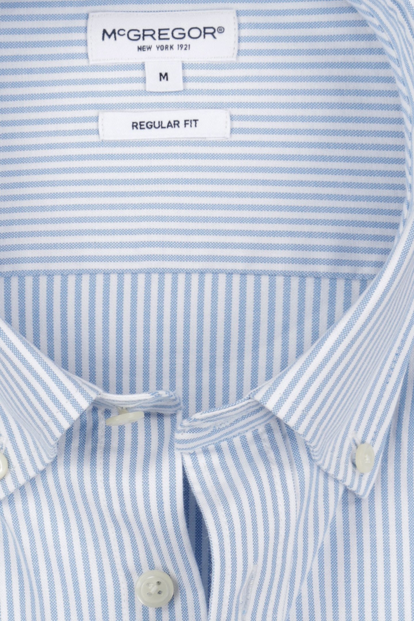STRETCH OXFORD SHIRT SMALL STRIPE LIGHT BLUE 4
