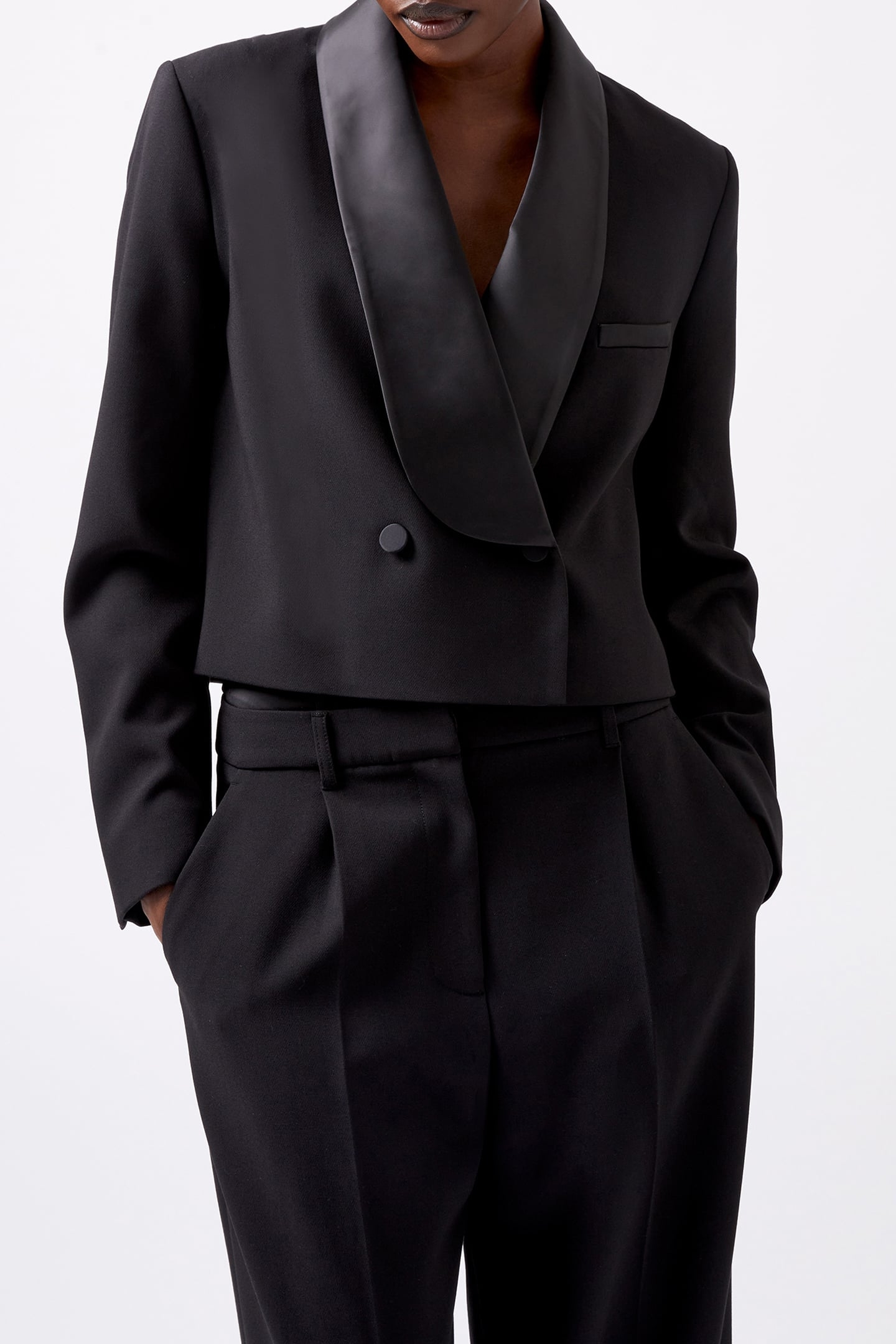 GEMMA CAREY SATIN TUXEDO BLAZE BLACKOUT 1