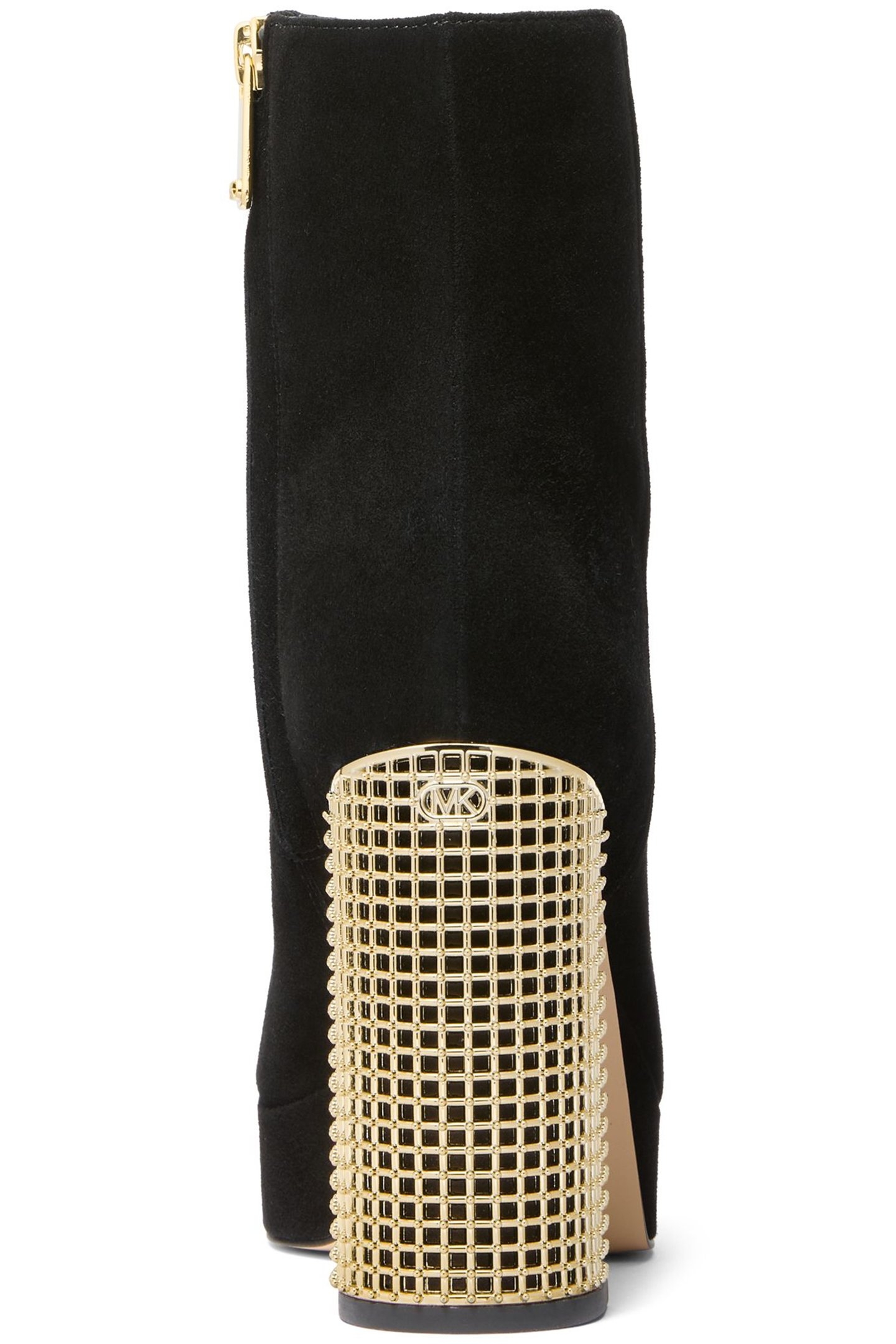 MAXINE PLATFORM BOOT IN BLACK WITH GOLD HEEL 4