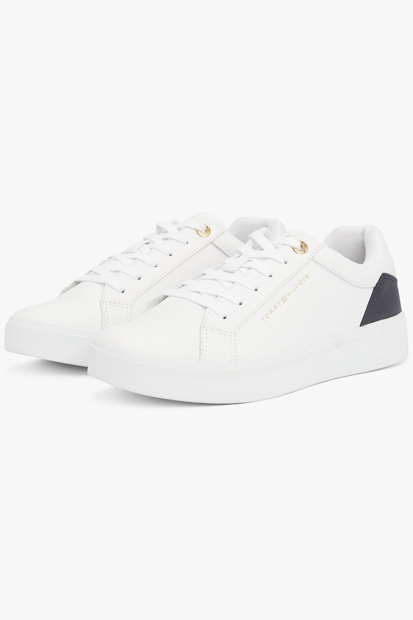 ELEVATED ESSENTIAL LEATHER SNEAKER WHITE 2