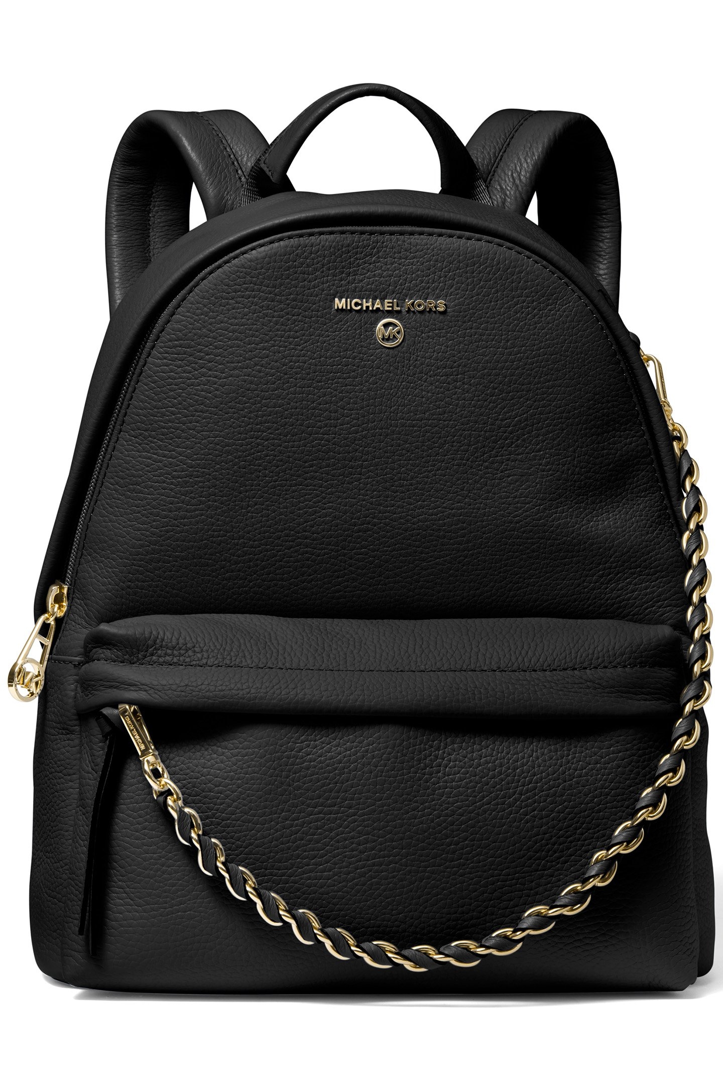 LEATHER BACKPACK IN BLACK 1