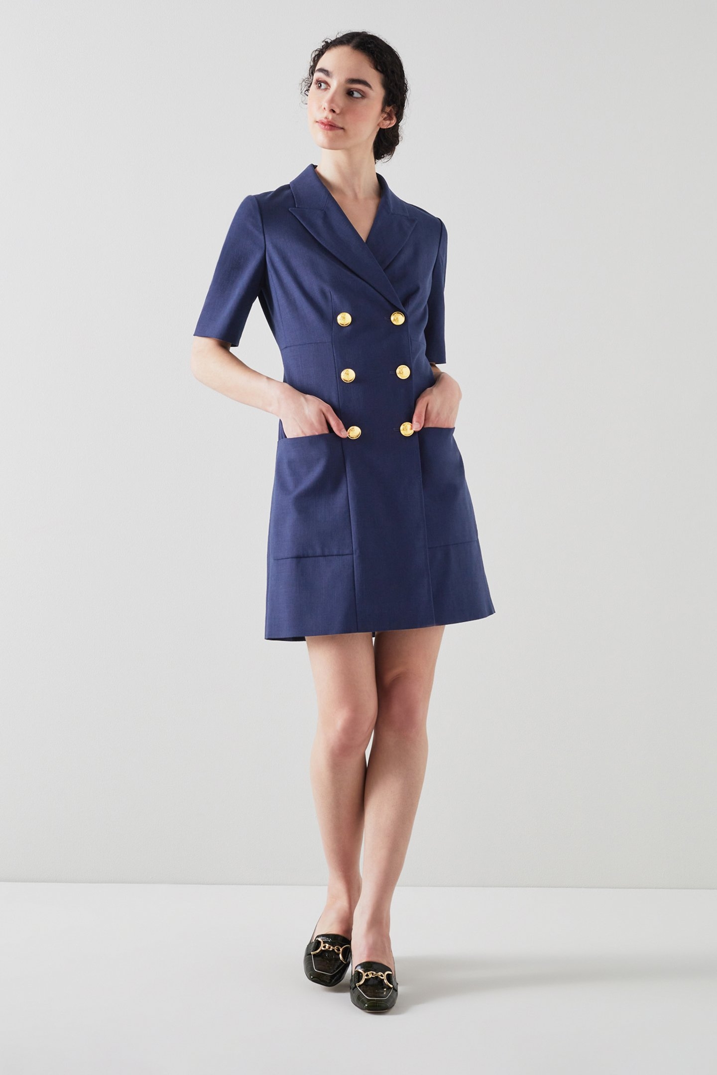 DR KENNEDY- TAILORED DOUB NAVY 1