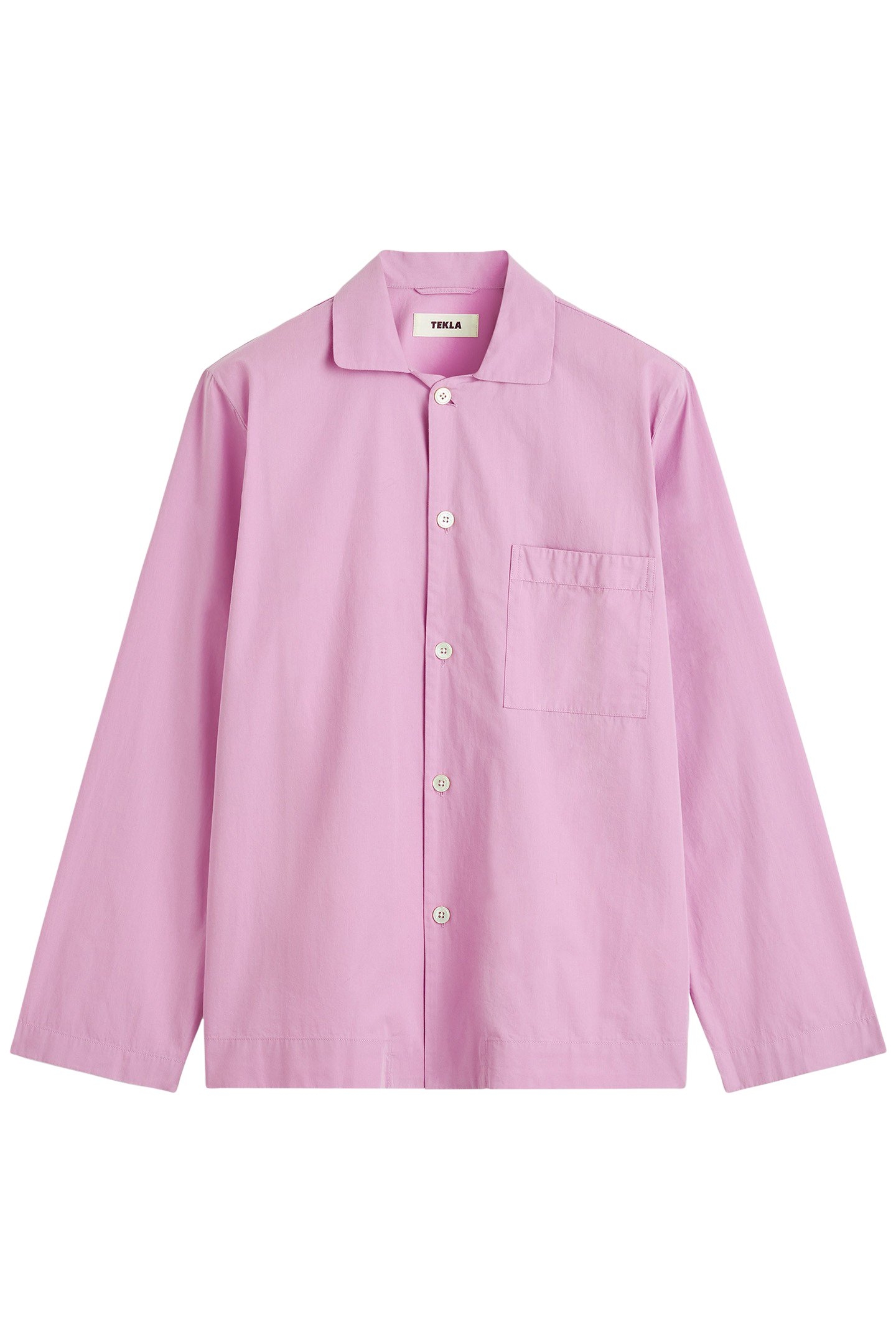 UNISEX POPLIN PYJAMAS SHIRT PURPLE PINK 4