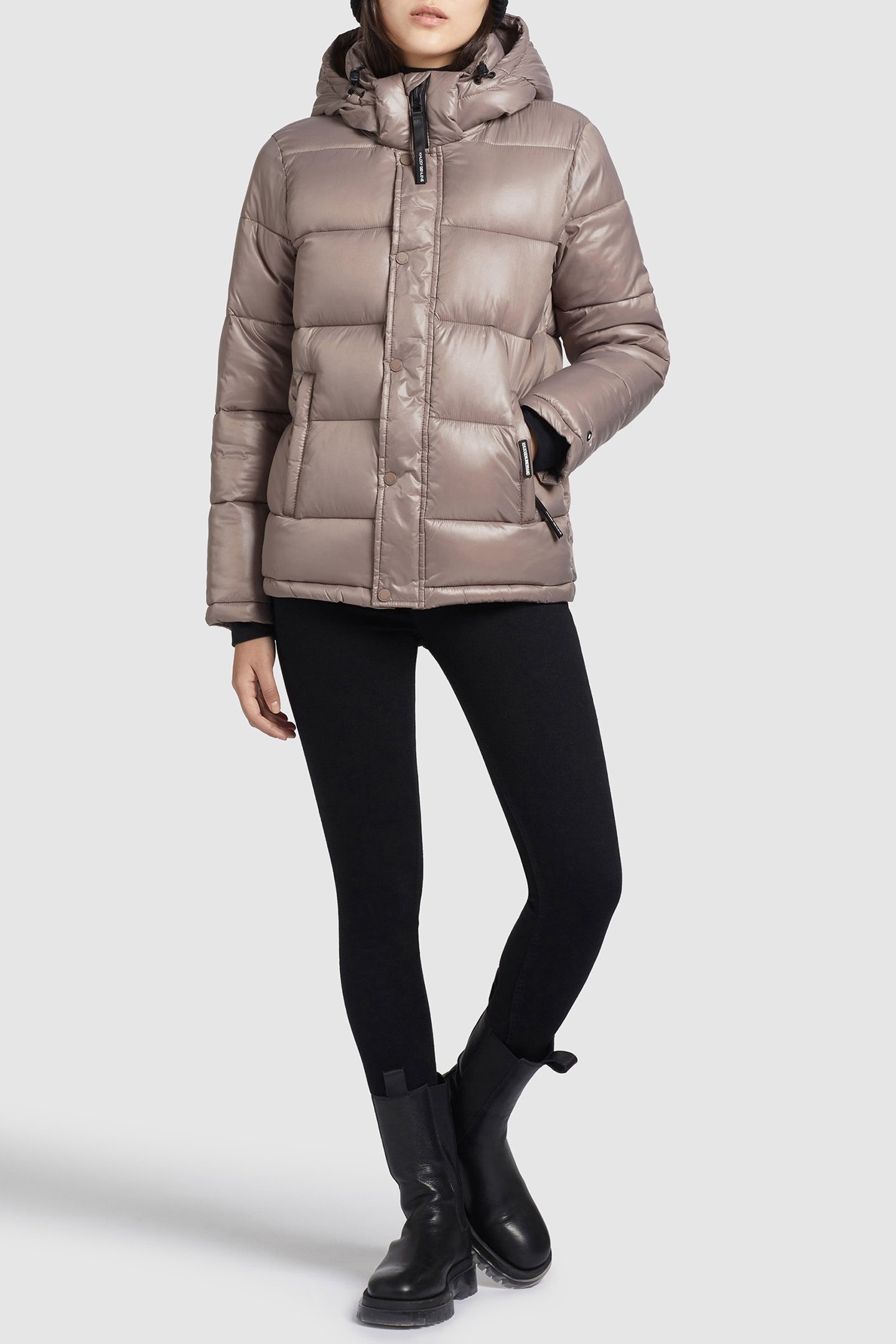 GERDA SHINY HIGH SHINE TAUPE GREY 4