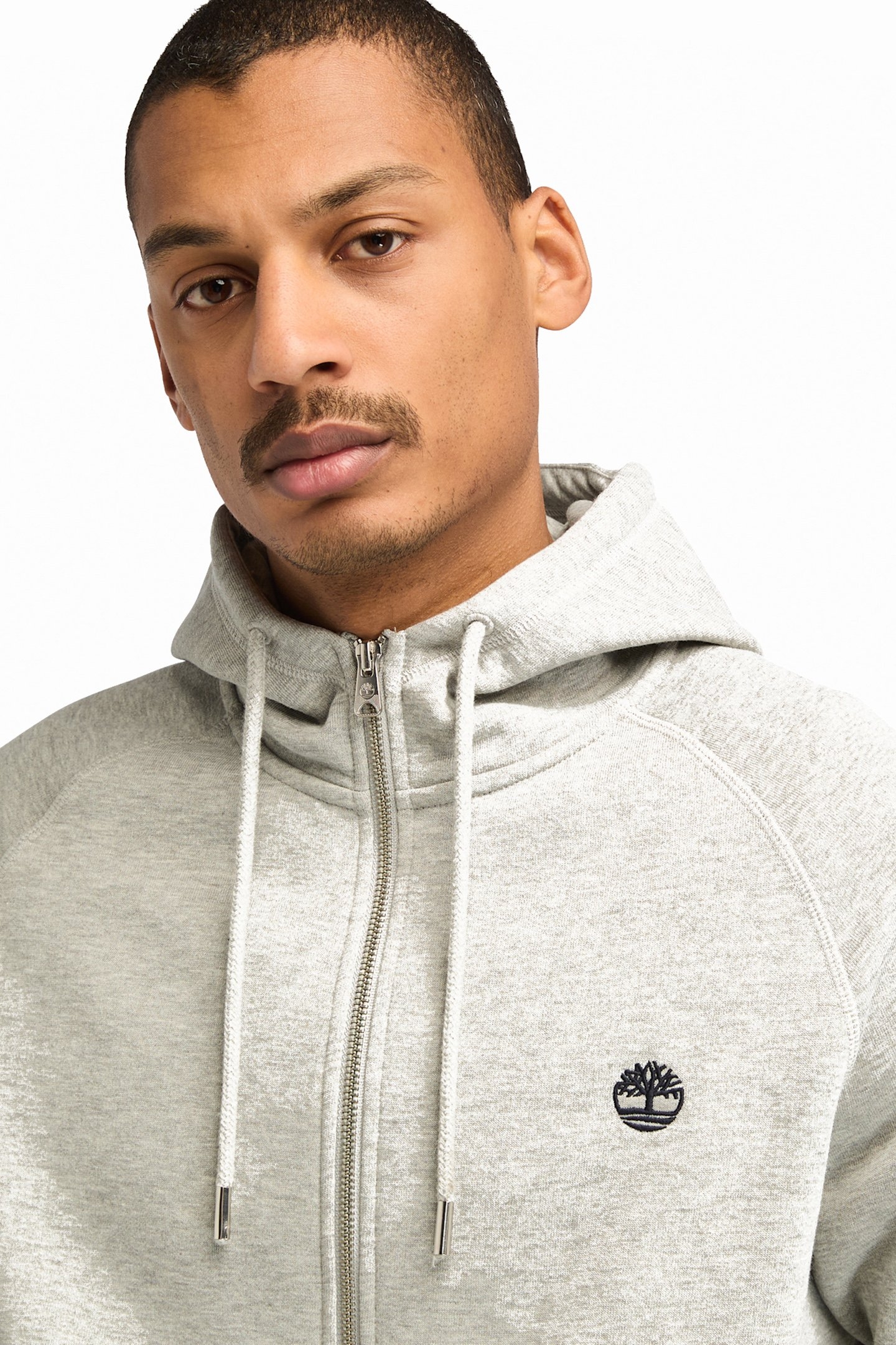 EXETER RIVER BRUSHED BACK FULL ZIP HOODIE MEDIUM GREY HEATHE 5