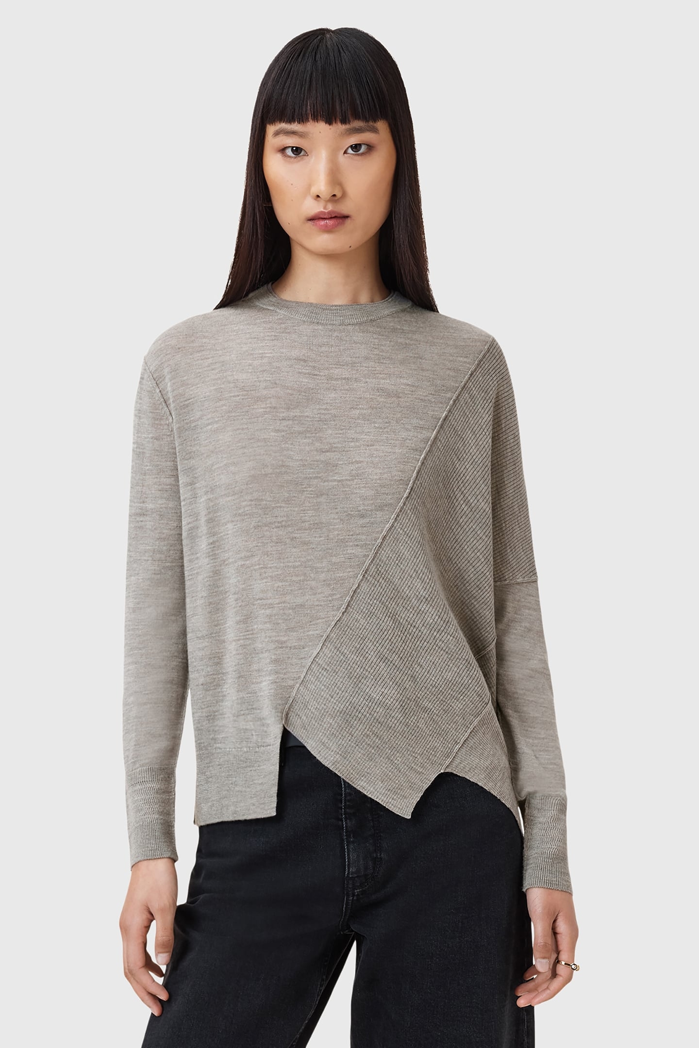 ISLA JUMPER SAND GREY 1
