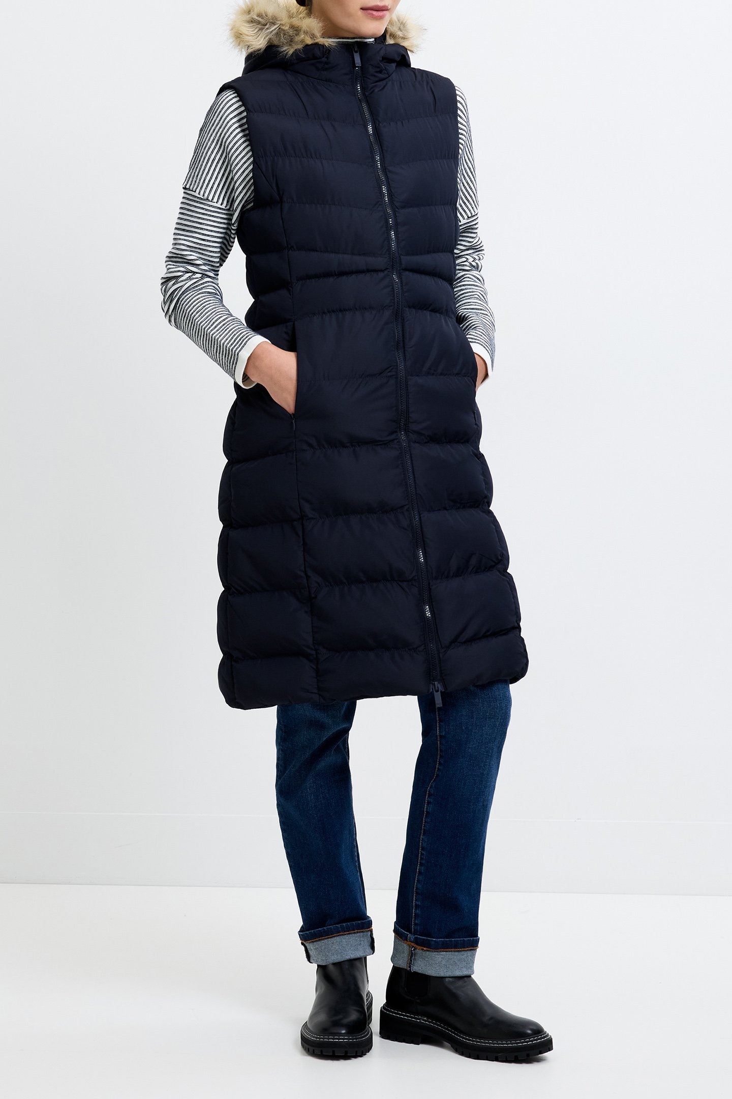 CHEV PARKA GILET M MIDNIGHT BLUE 2