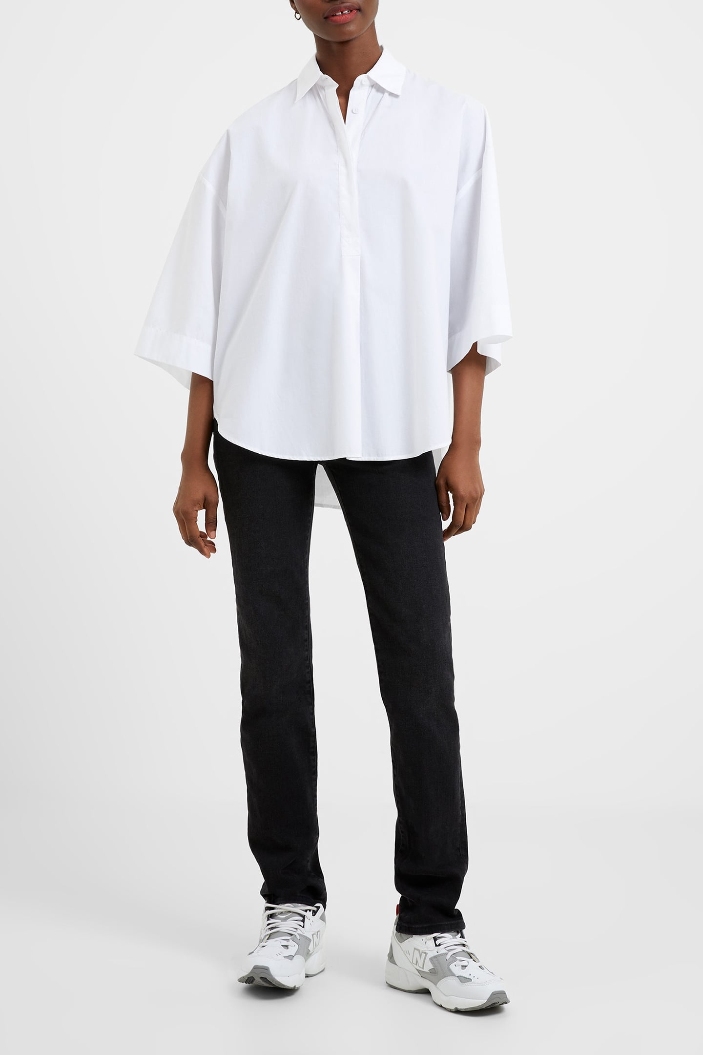 RHODES POPLIN SS POPOVER LINEN WHITE 2