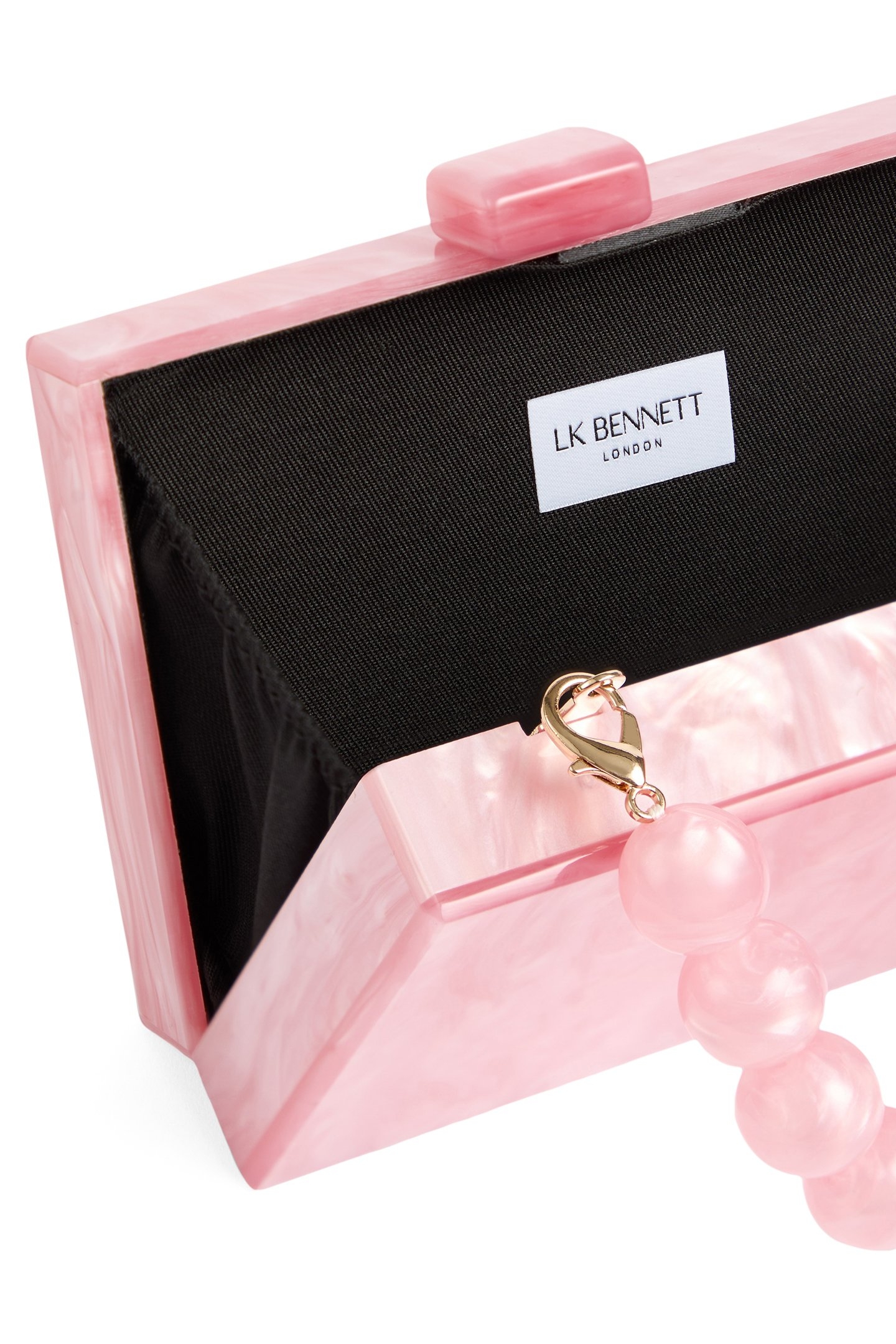 CU MAEVE RESIN BOX CLUTCH PINK 3