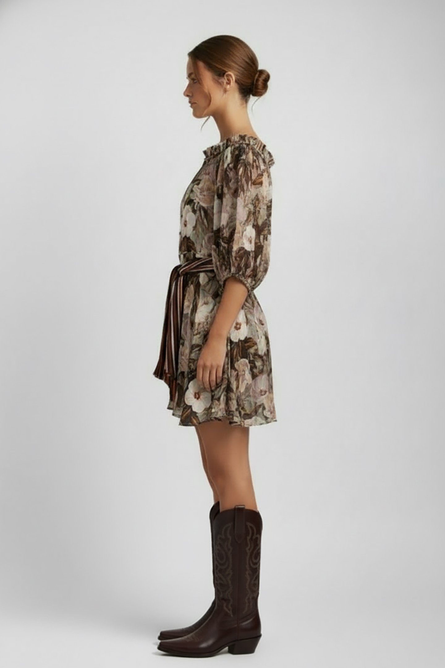 PENCIL ROBE BURGUNDY 3