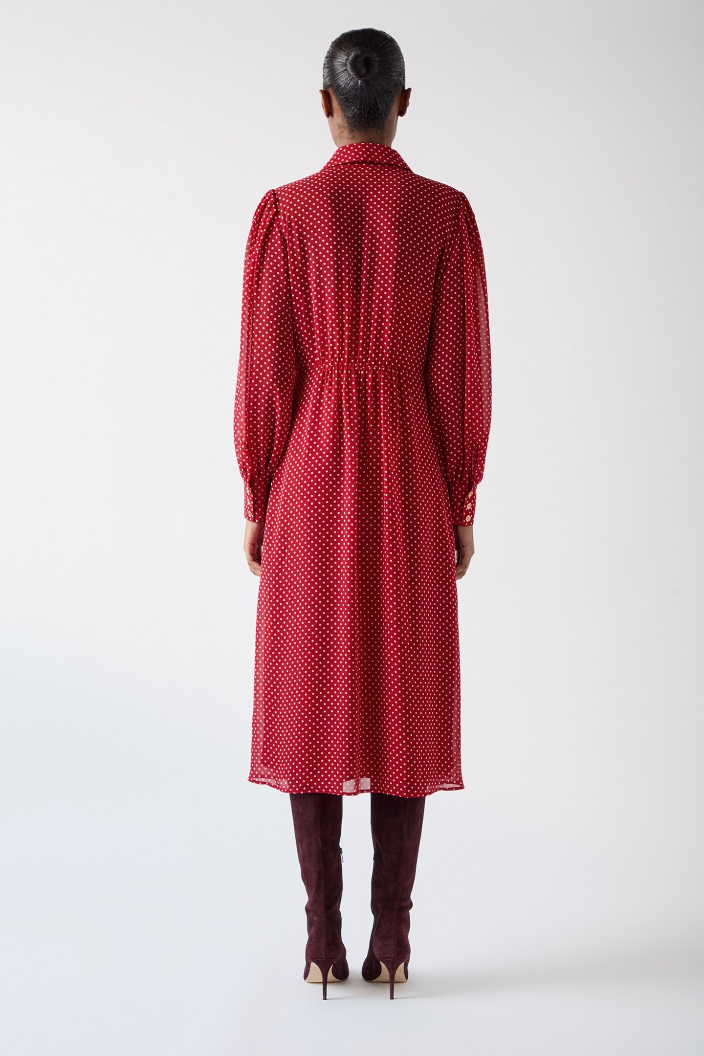 DR CODY POLKA DOT DRESS RED 3