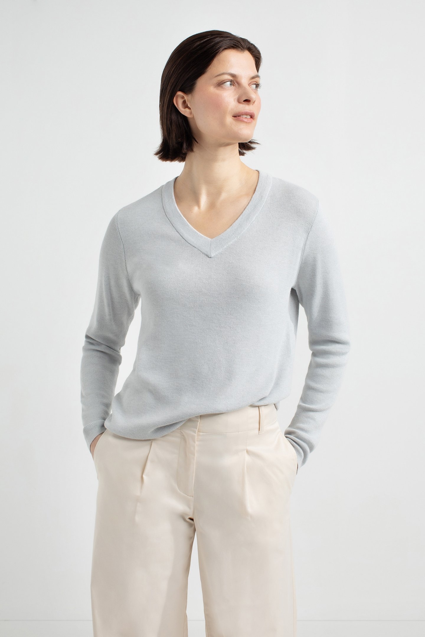 ASTRID SWEATER LIGHT GREY 1