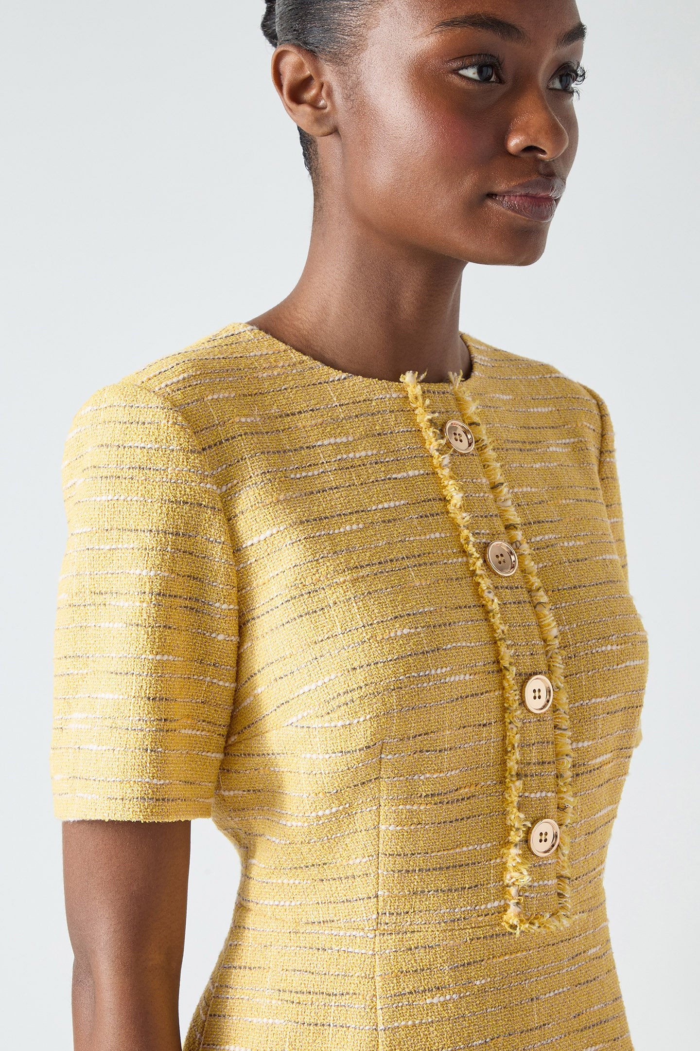 DR VARLEY TWEED DRESS BUTTERCUP 4