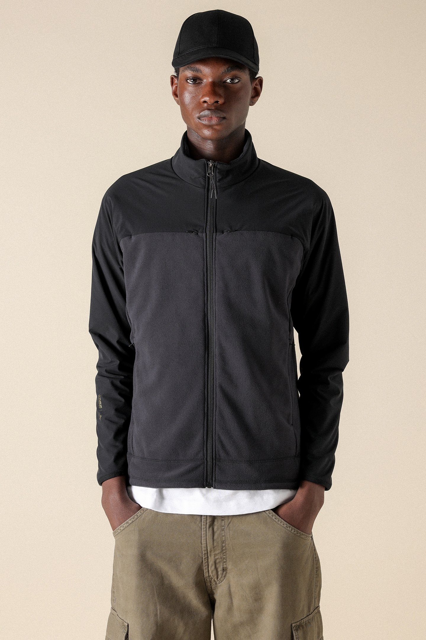 UNISEX SL SHINZO ZIP FLEECE JACKET BLACK 1
