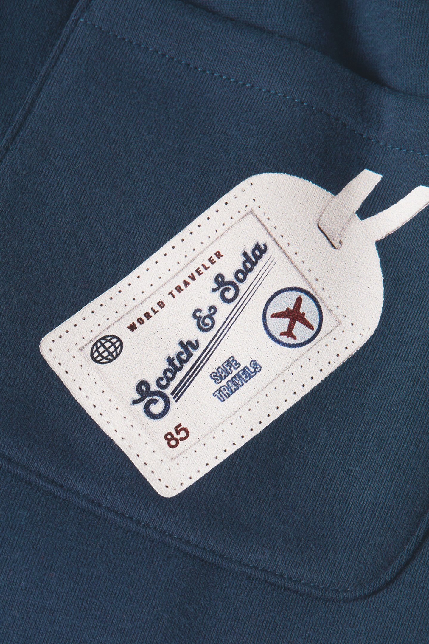 BOYS FLEECE JOGGER BLACK/BLUE 3