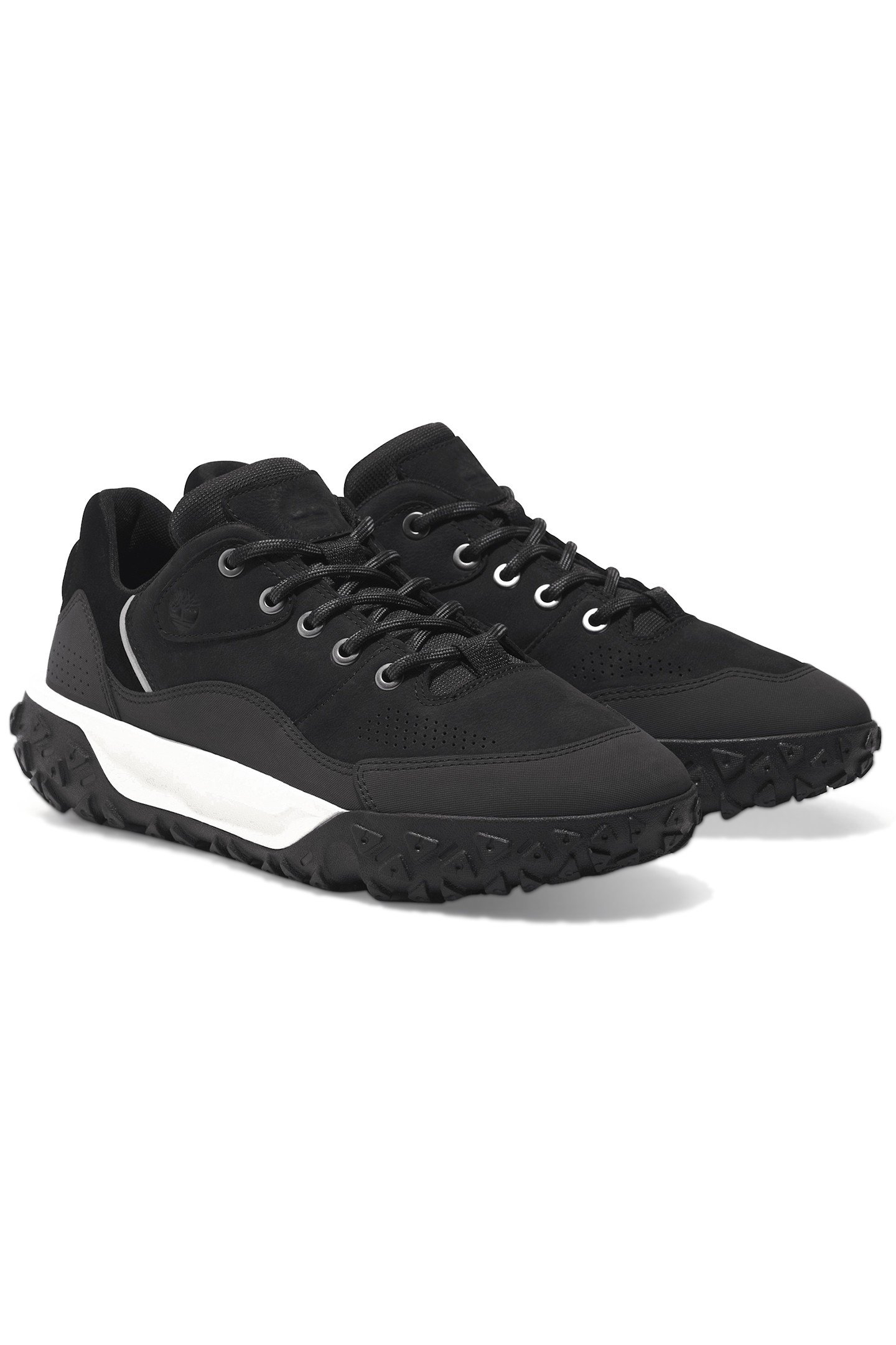 GREEN STRIDE MOTION 6 LOW LACE UP SNEAKER BLACK NUBUCK 2