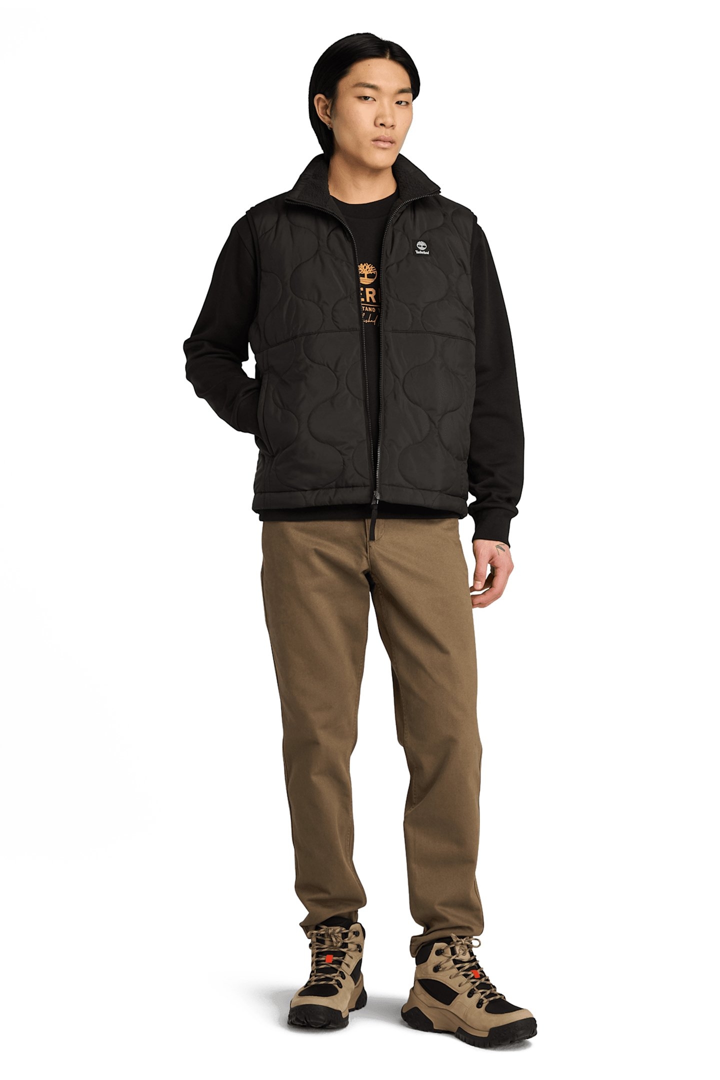 NEWTON REVERSIBLE HIGH PILE FLEECE VEST BLACK 3