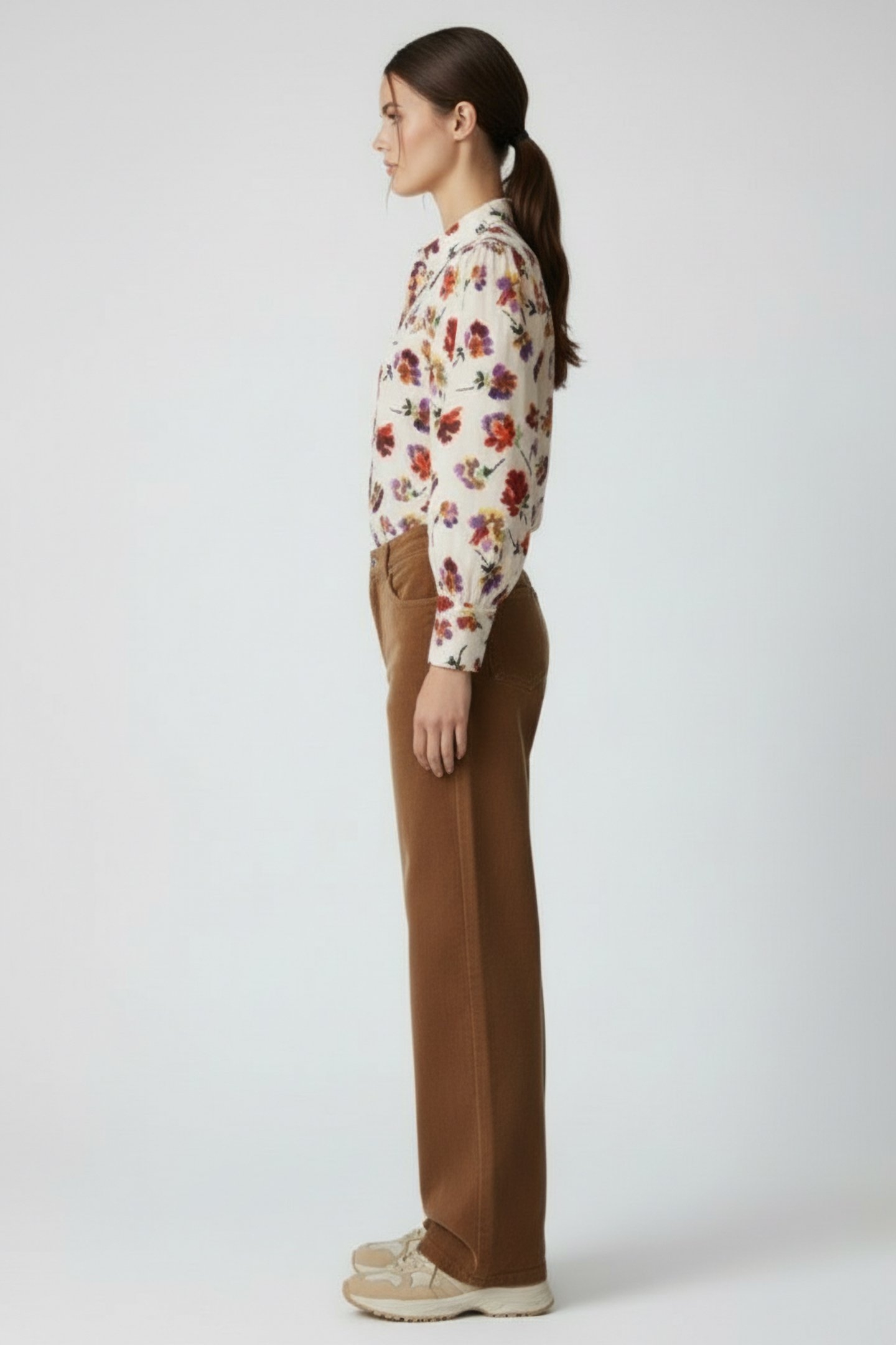 TW SONYA IKAT BLOUSE CREAM 3