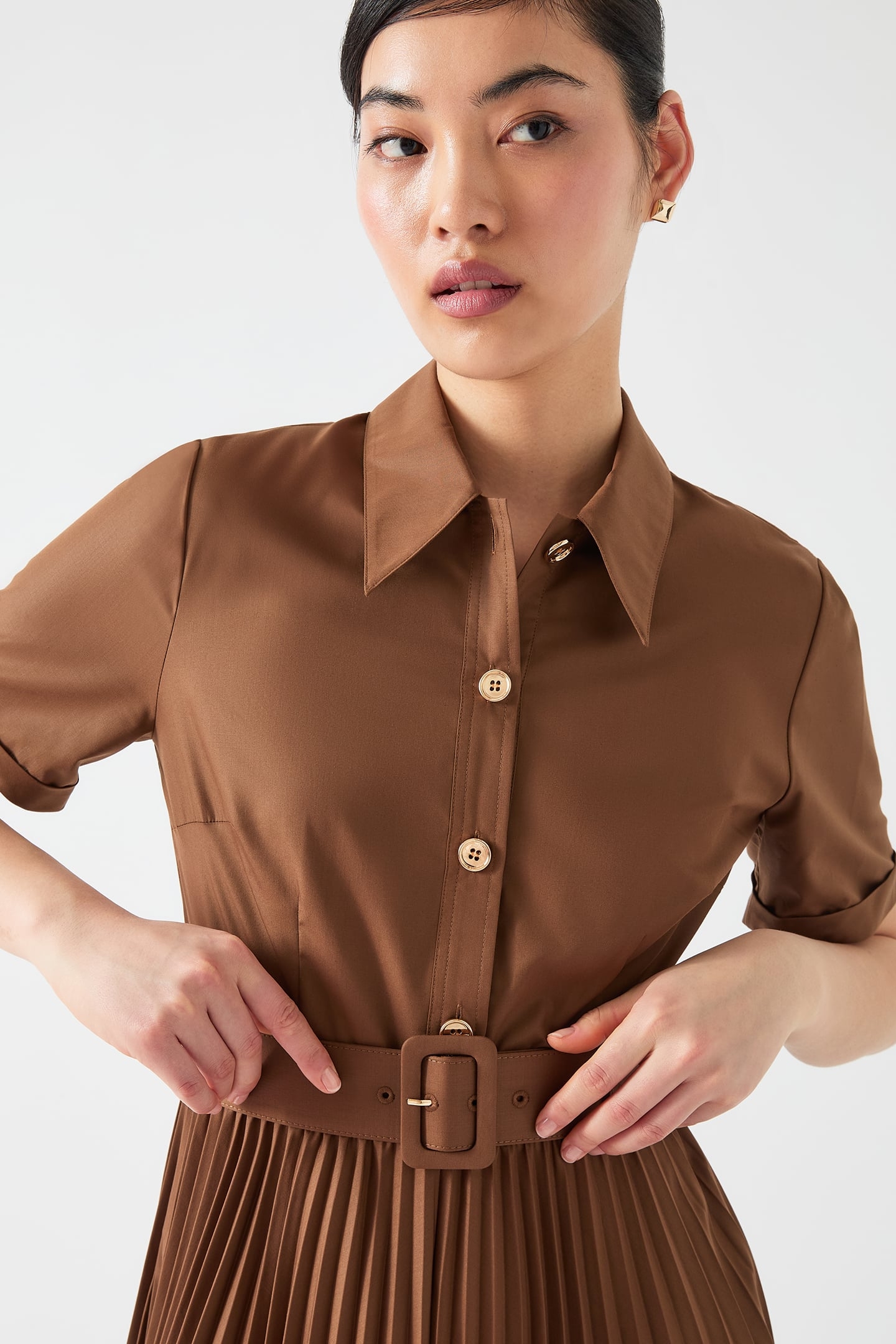 DR CALLY PLEATED SHIRT DR COCOA 3