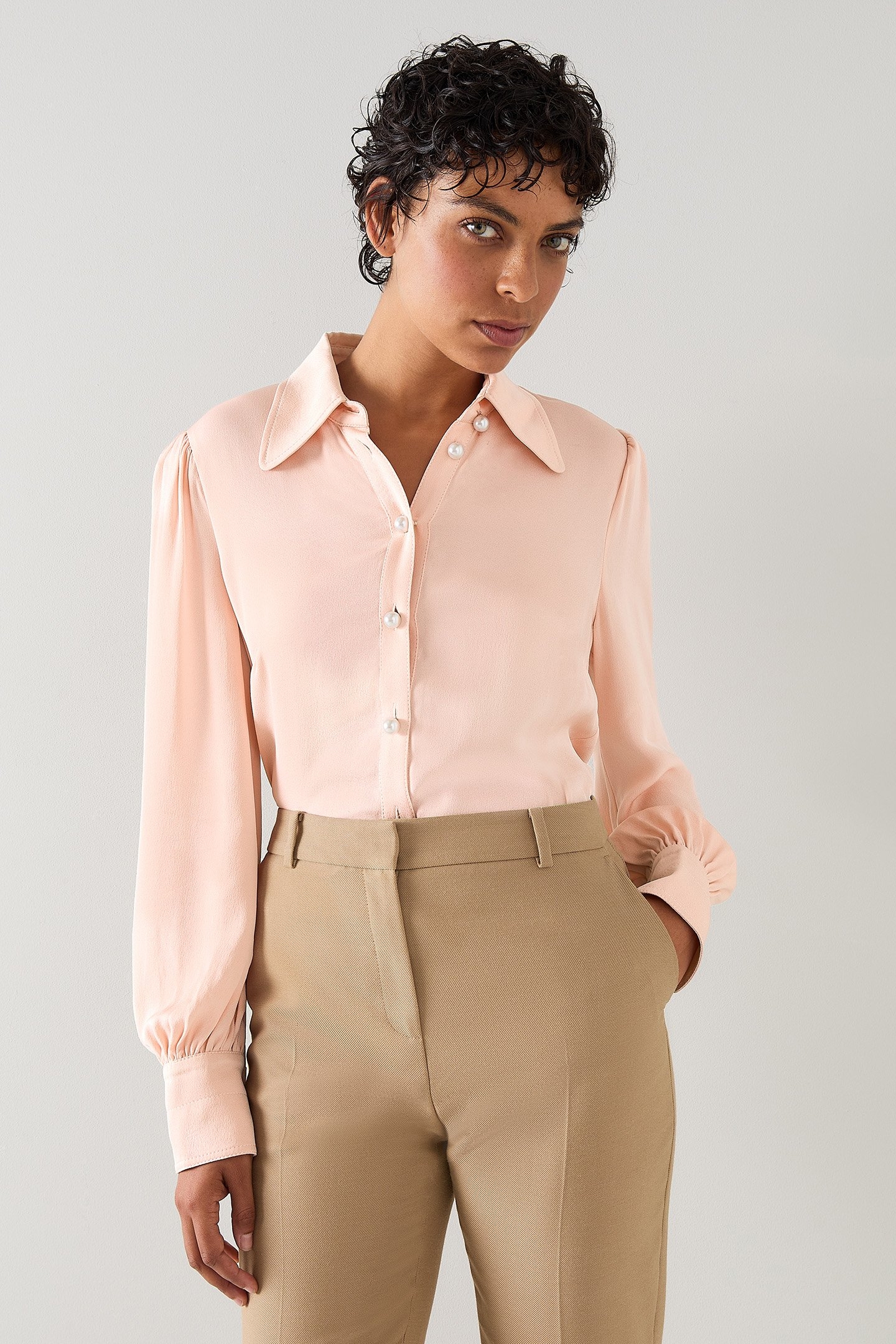 TW SONYA CREPE BLOUSE PINK 3
