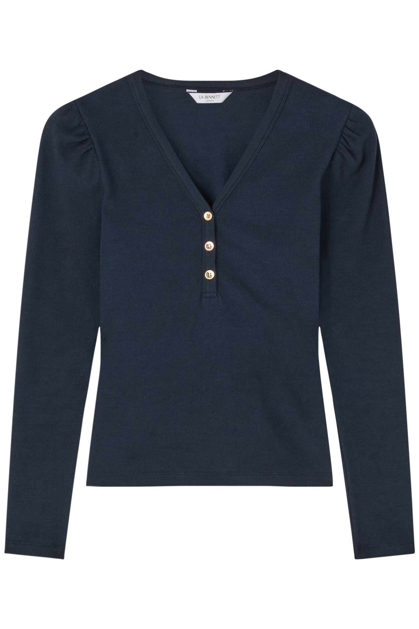 TJ CARLA RIB JERSEY TOP NAVY 4