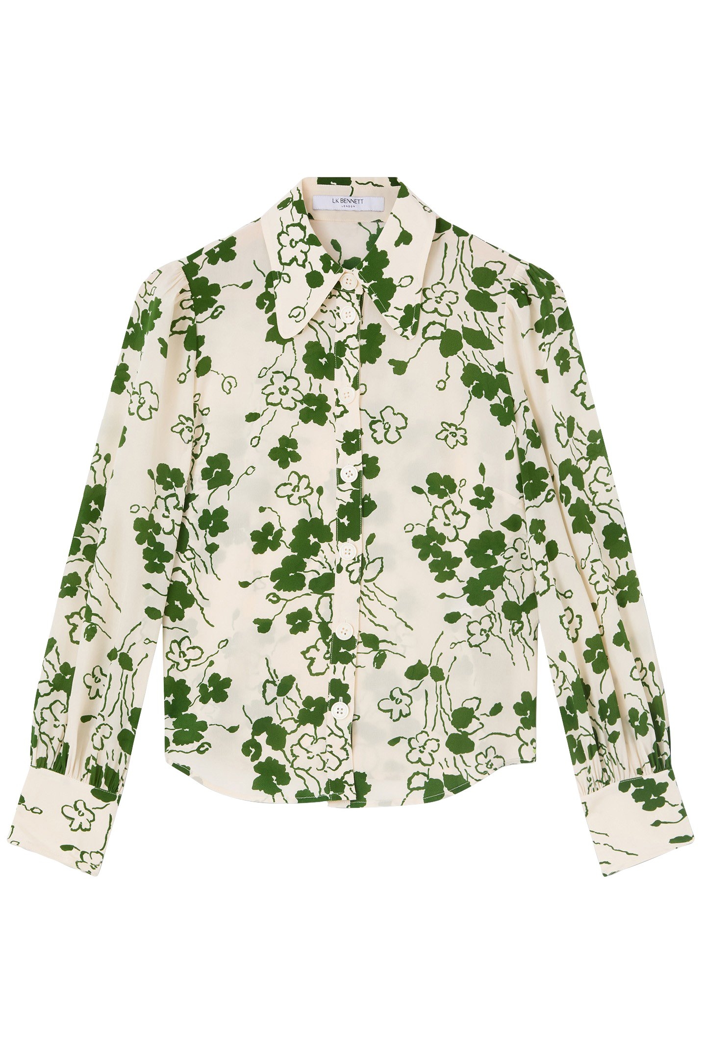 TW SONYA FLOWER BLOUSE GREEN 4