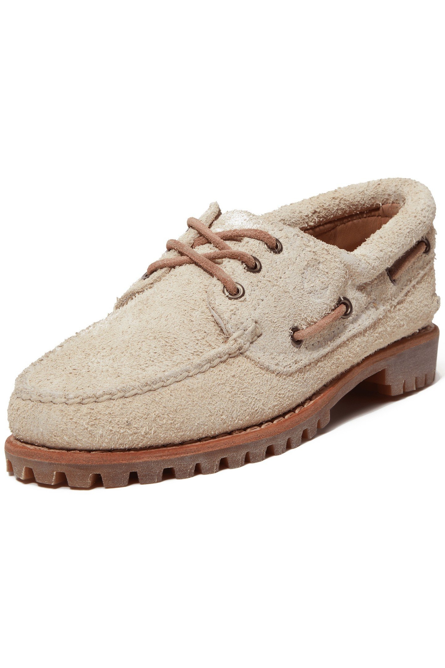 BOAT SHOE NATURAL SUEDE 7