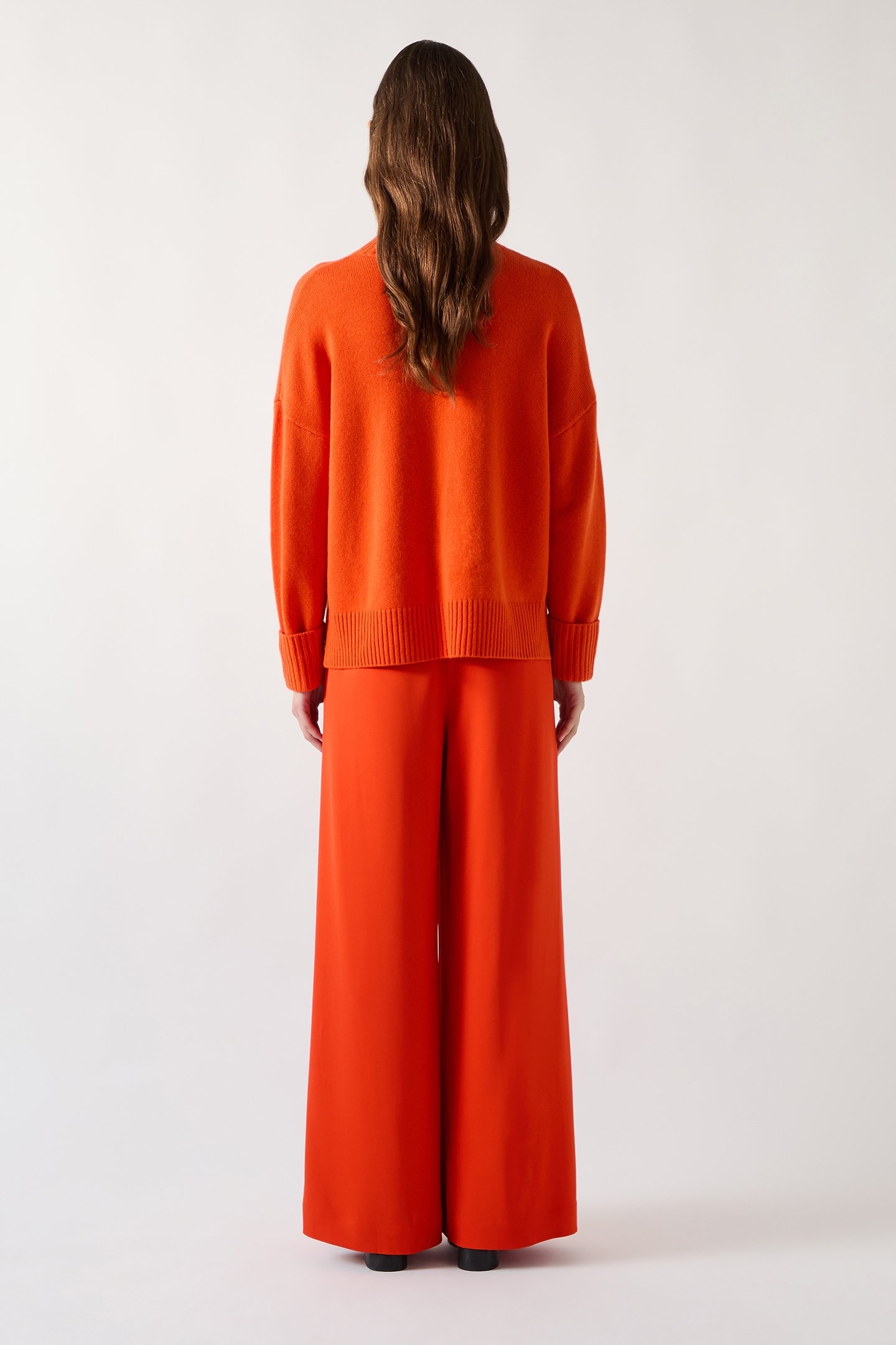 TK LEIGH HIGH NECK JUMPER BRIGHT ORANGE 2