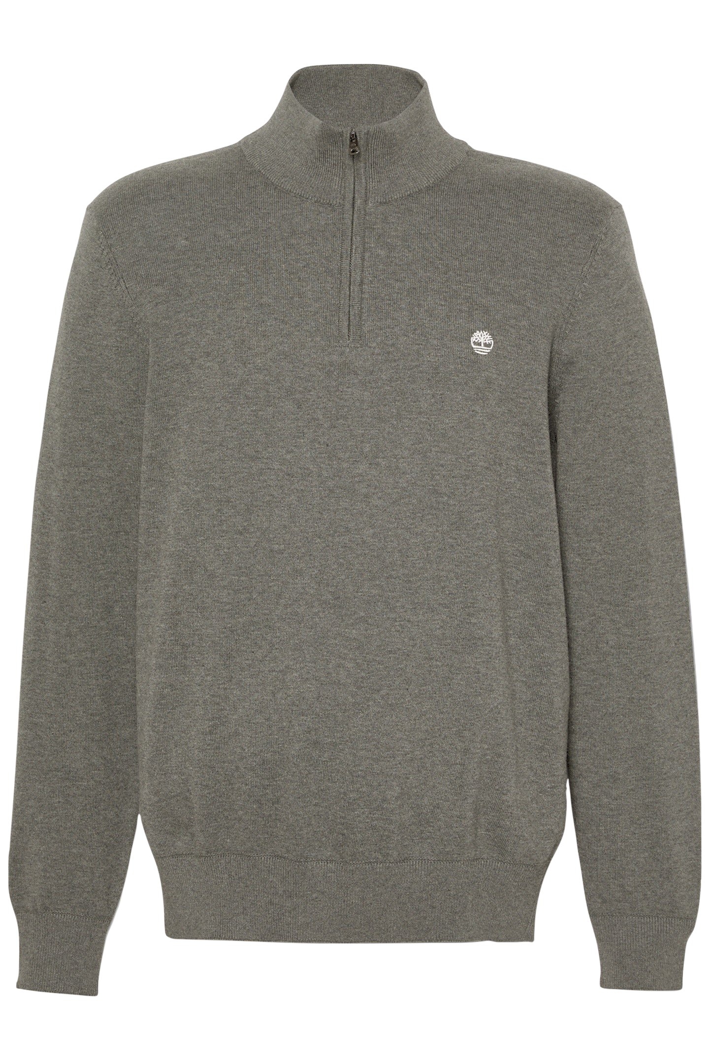 WILLIAMS RIVER COTTON 1/4 ZIP SWEATER DARK GREY HEATHER 4