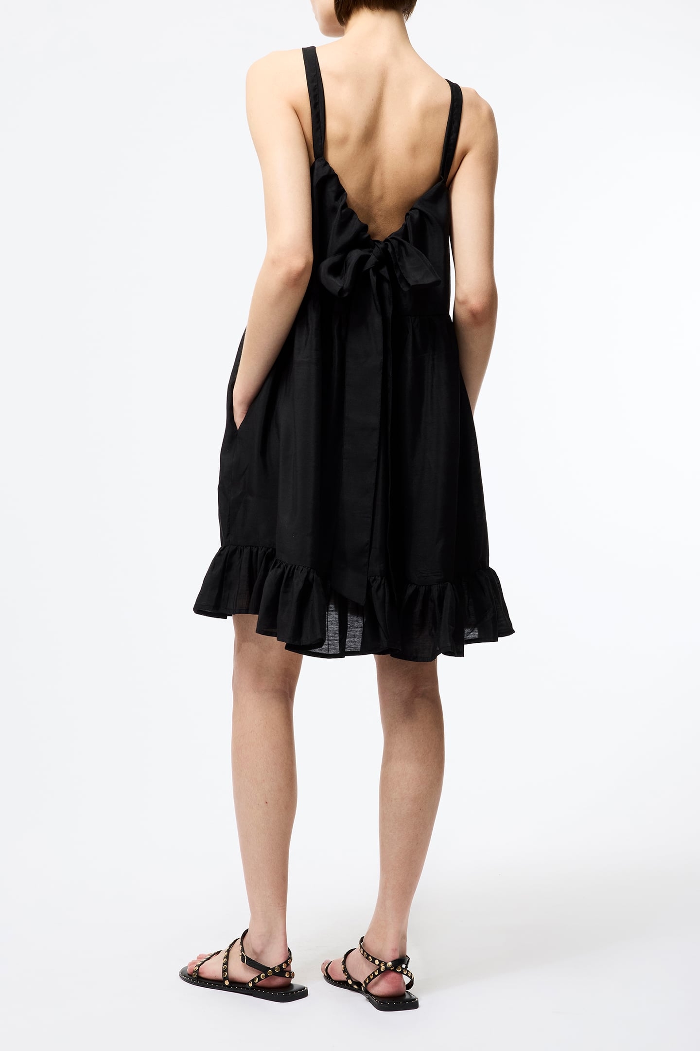 HOLLAND TIERED DRESSS BLACK 2
