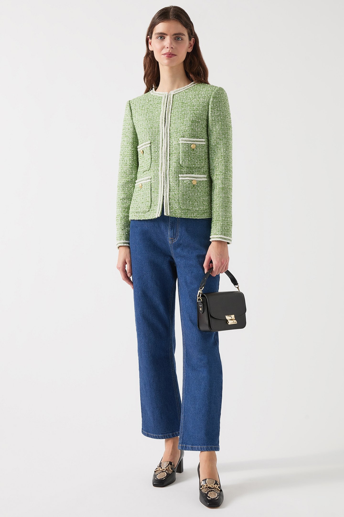 JK CHARLIE TWEED JACKET GREEN 2