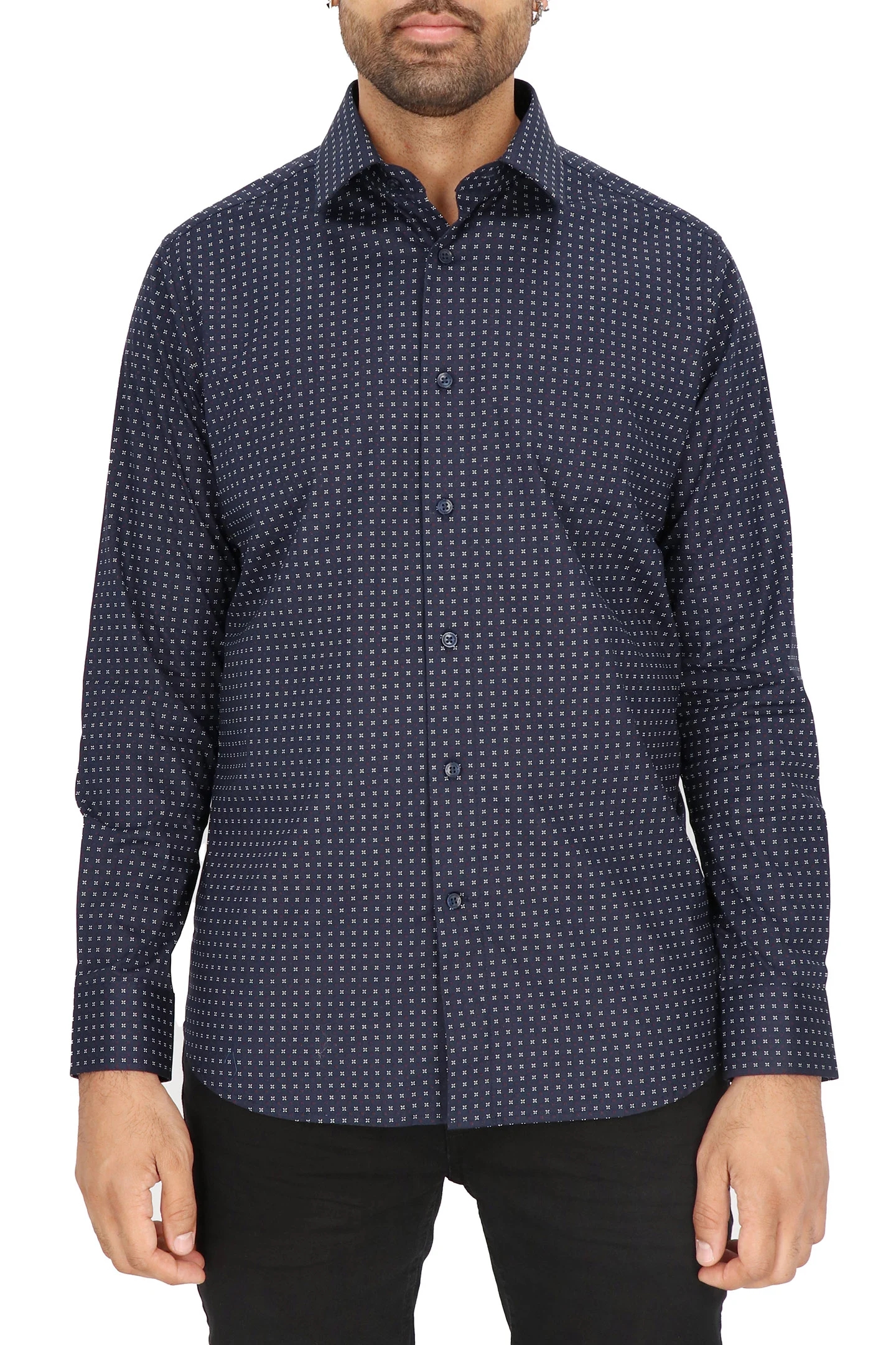 DRESS SHIRT NAVY 1
