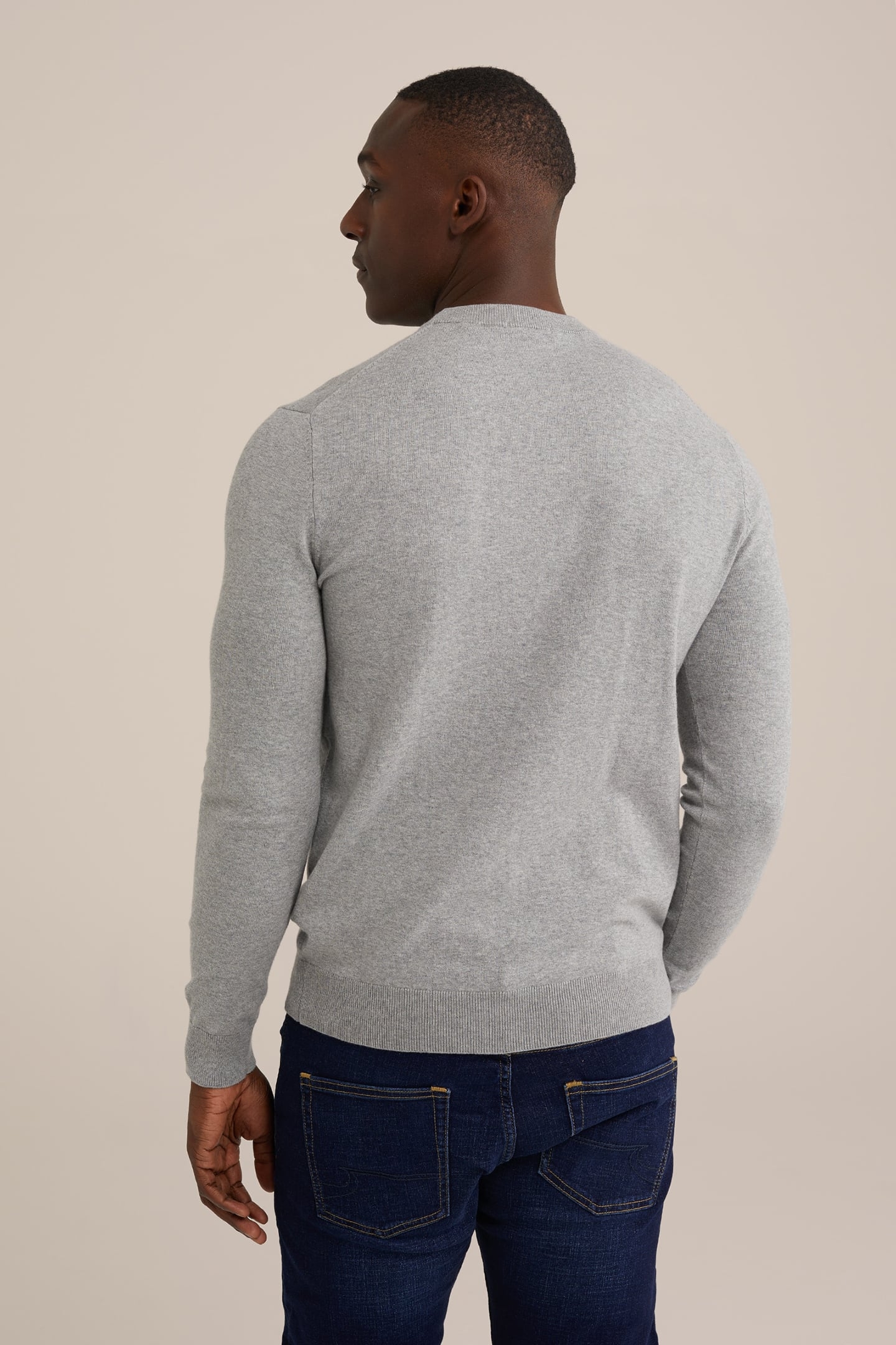 PULLOVER BLENDED LIGHT GREY 2