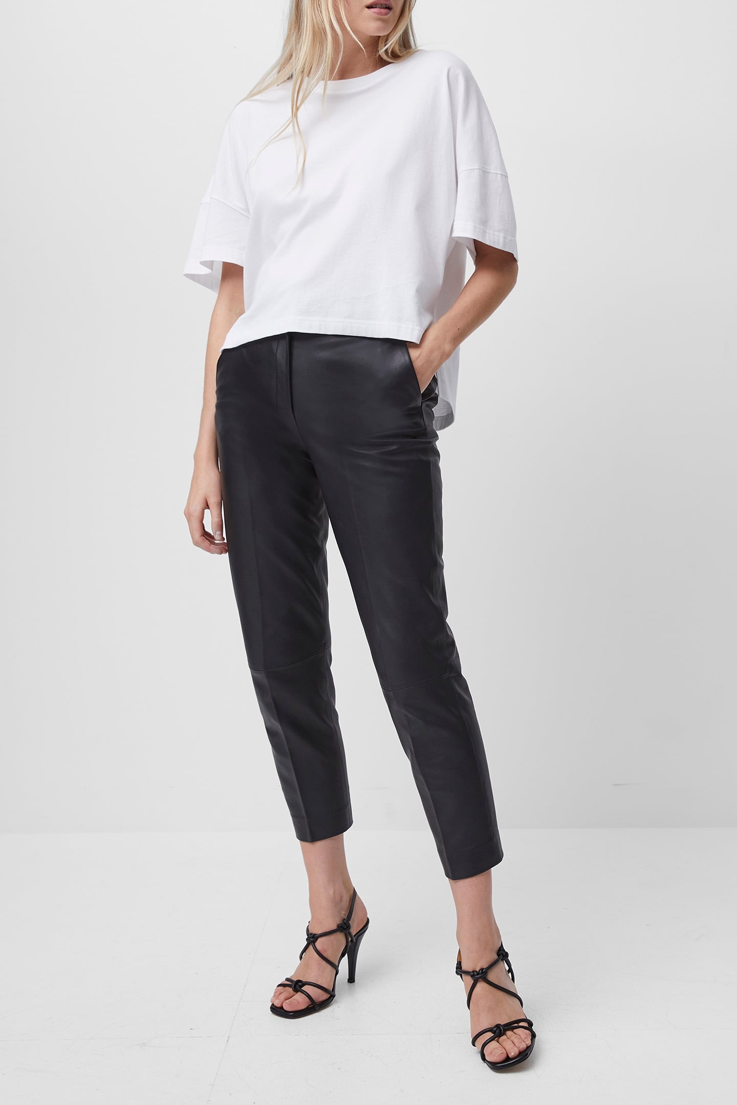 TALLY JRSY SSLV CREWNK TEE LINEN WHITE 4