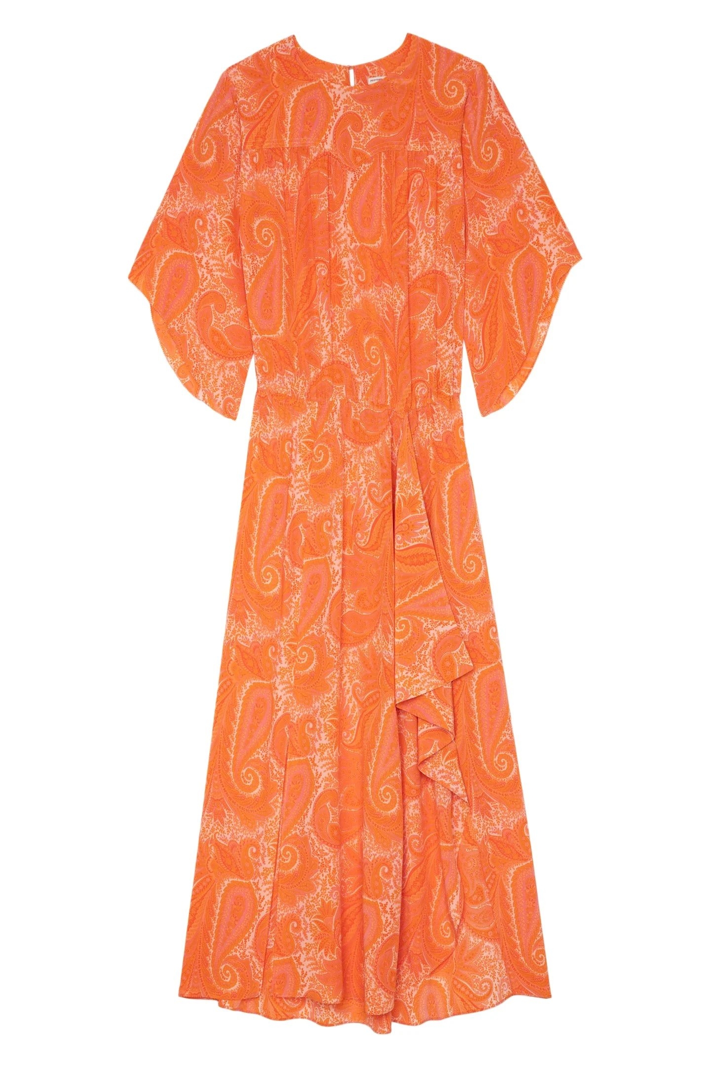 RUSTY PAISLEY DRESS CORAIL 5