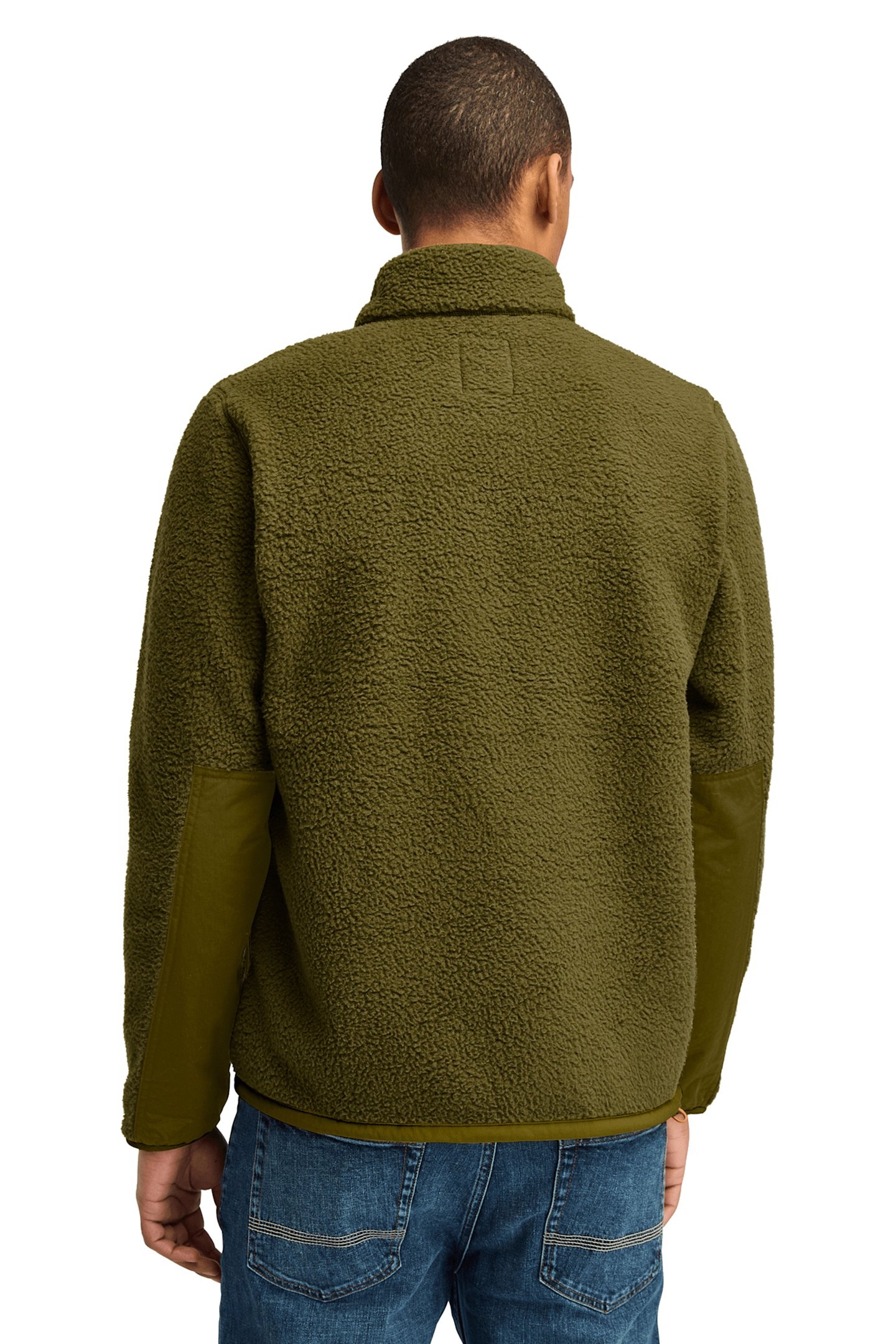 SHERPA FLEECE JACKET DARK OLIVE 2