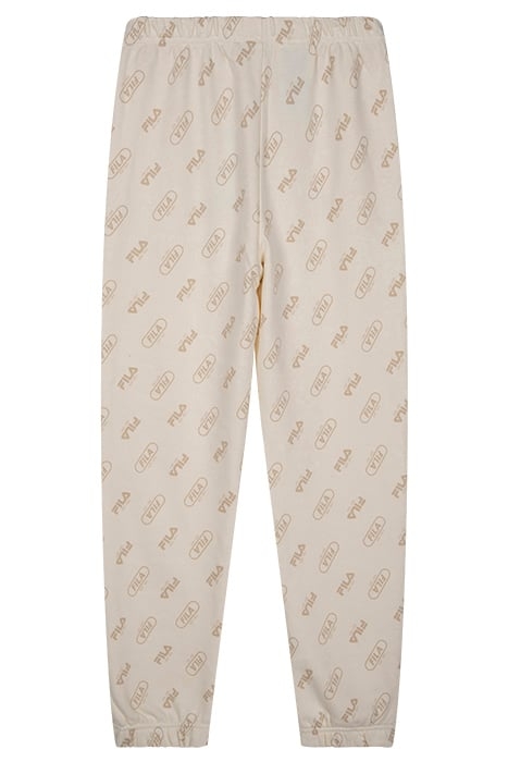 GIRLS LOITZENDORF AOP SWEAT PANTS ANTIQUE WHITE PILL LOGO AO 2