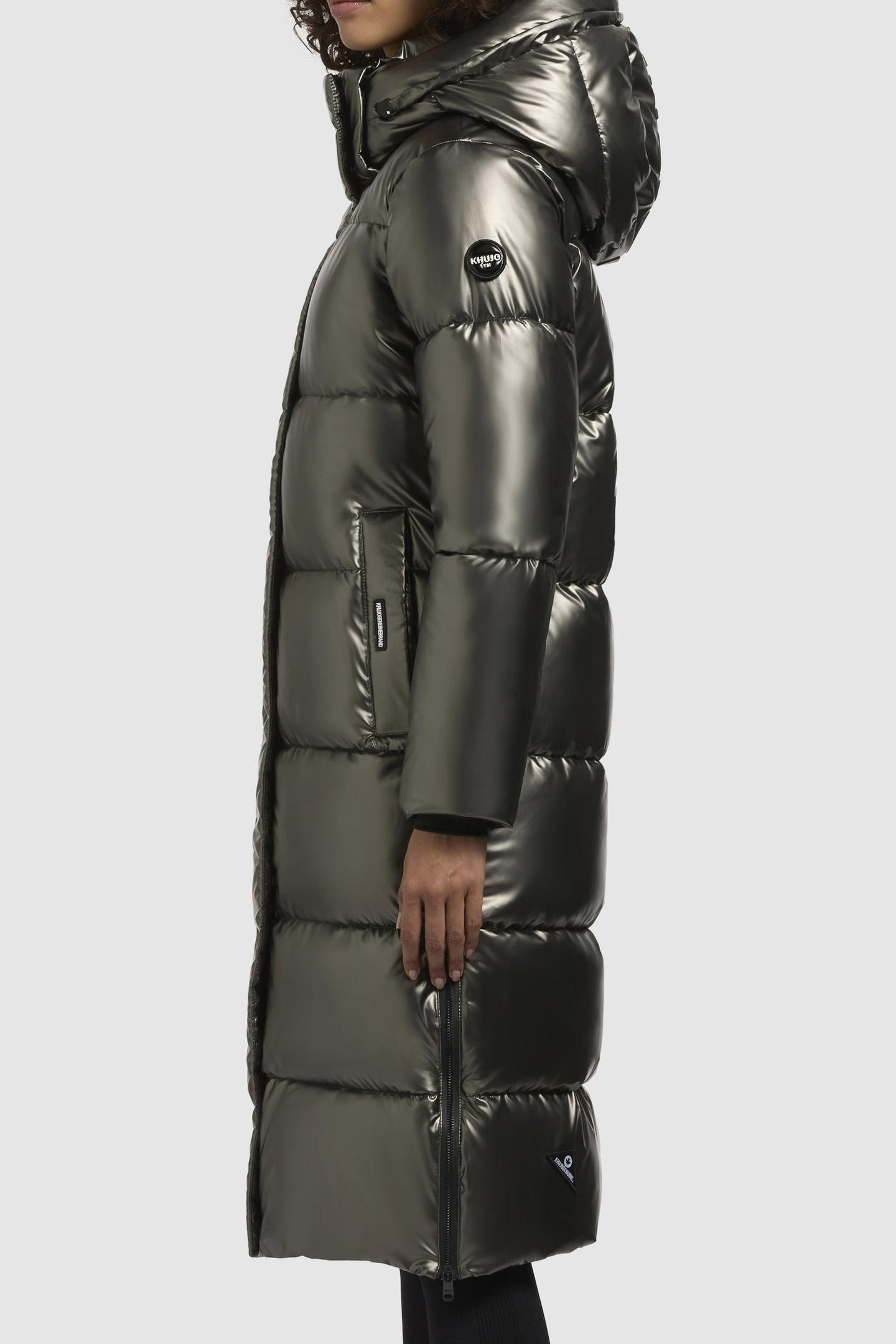 RACHEL SHINY COAT MUD BROWN 6