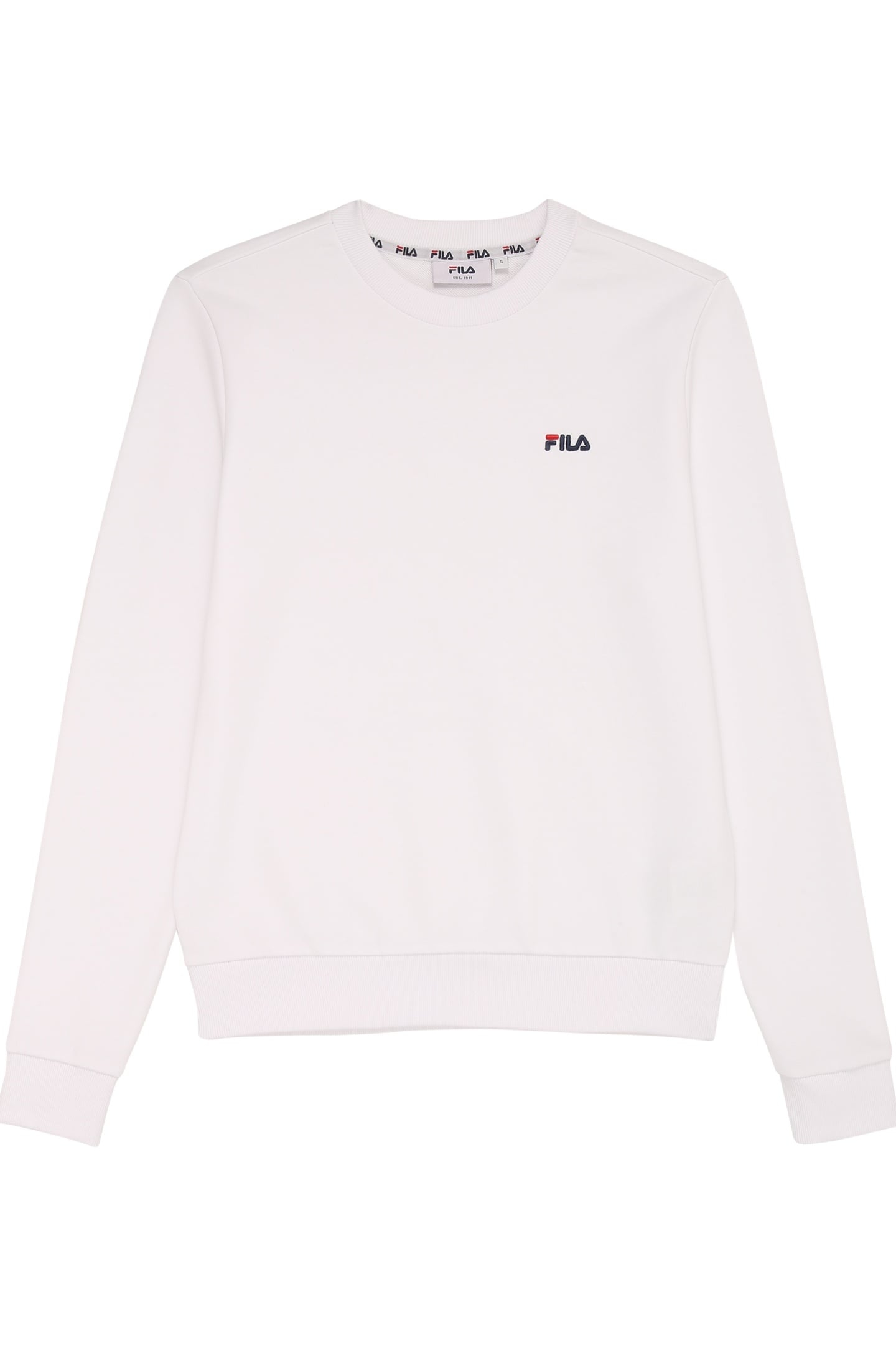 ZDUNA LOGO CREW SWEAT BRIGHT WHITE 1