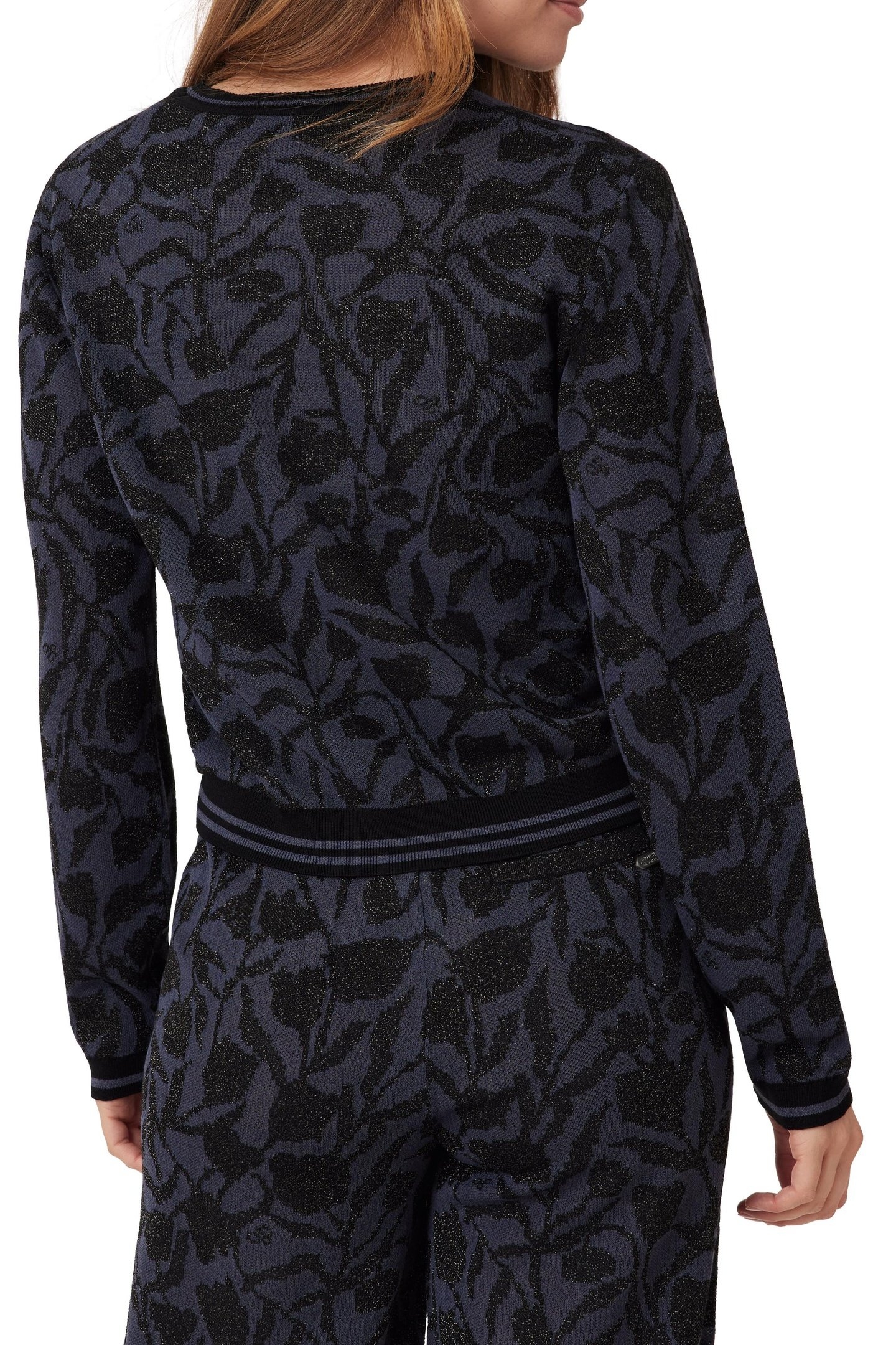 JACQUARD PULLOVER SEABORNE/ BLACK NIGHT LUREX 4